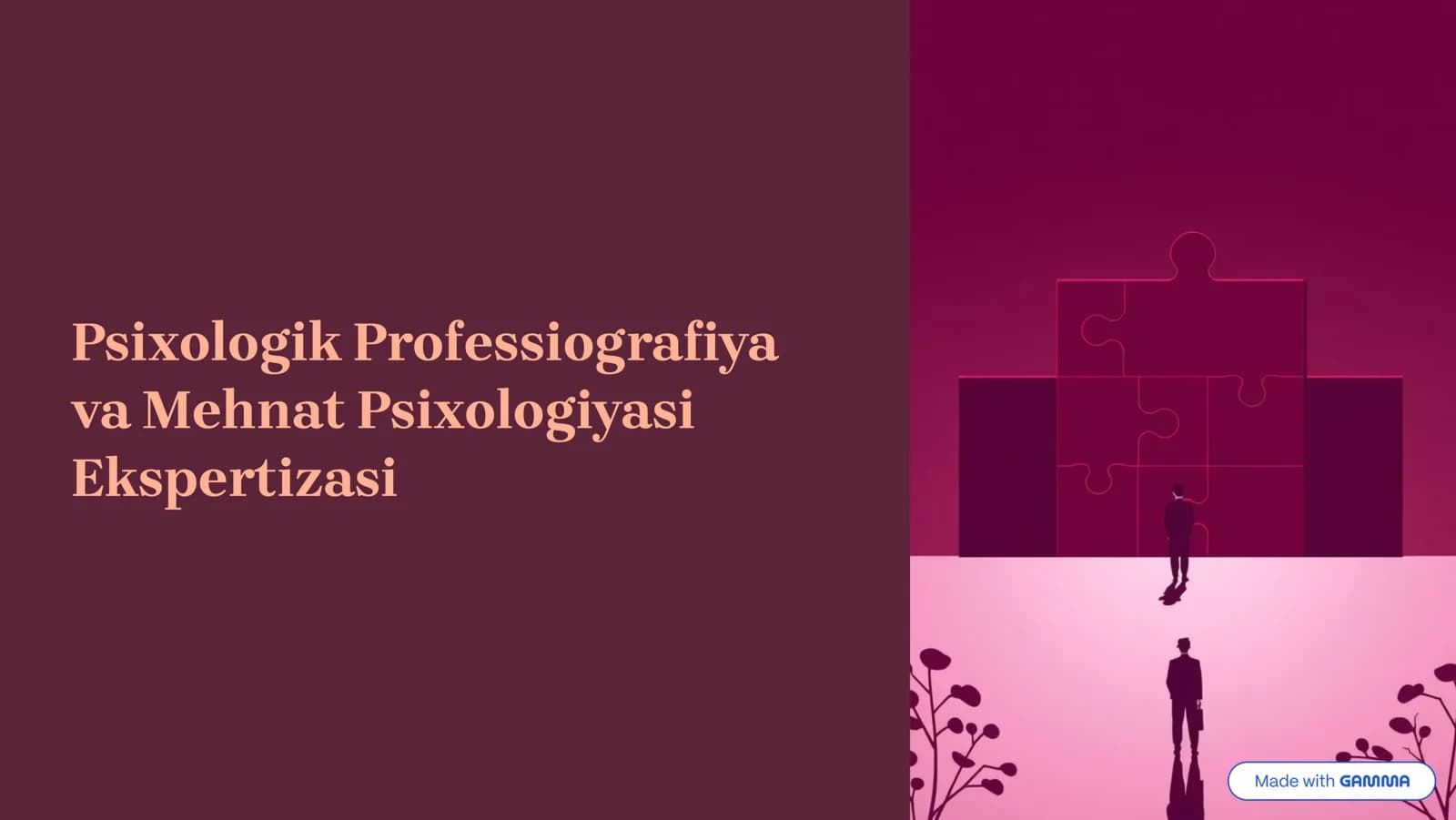 Psixologik Professiografiya va Mehnat Psixologiyasi Ekspertizasi