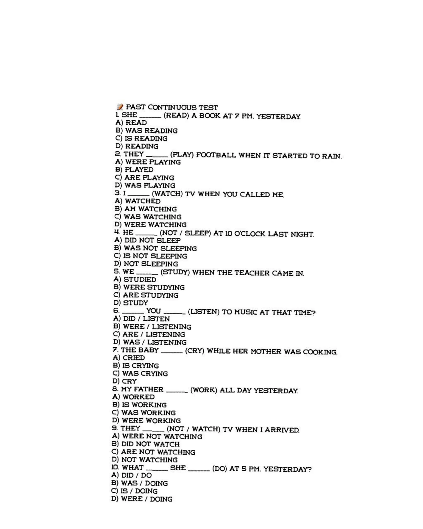 English test