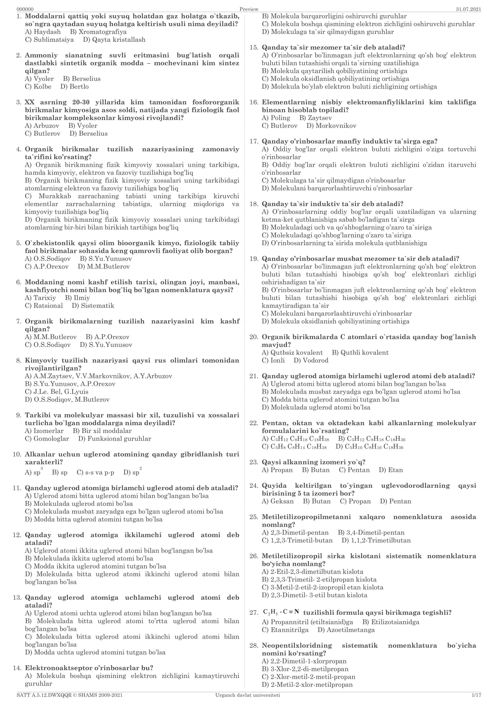 Fosfororganik birikmalar kimyosi