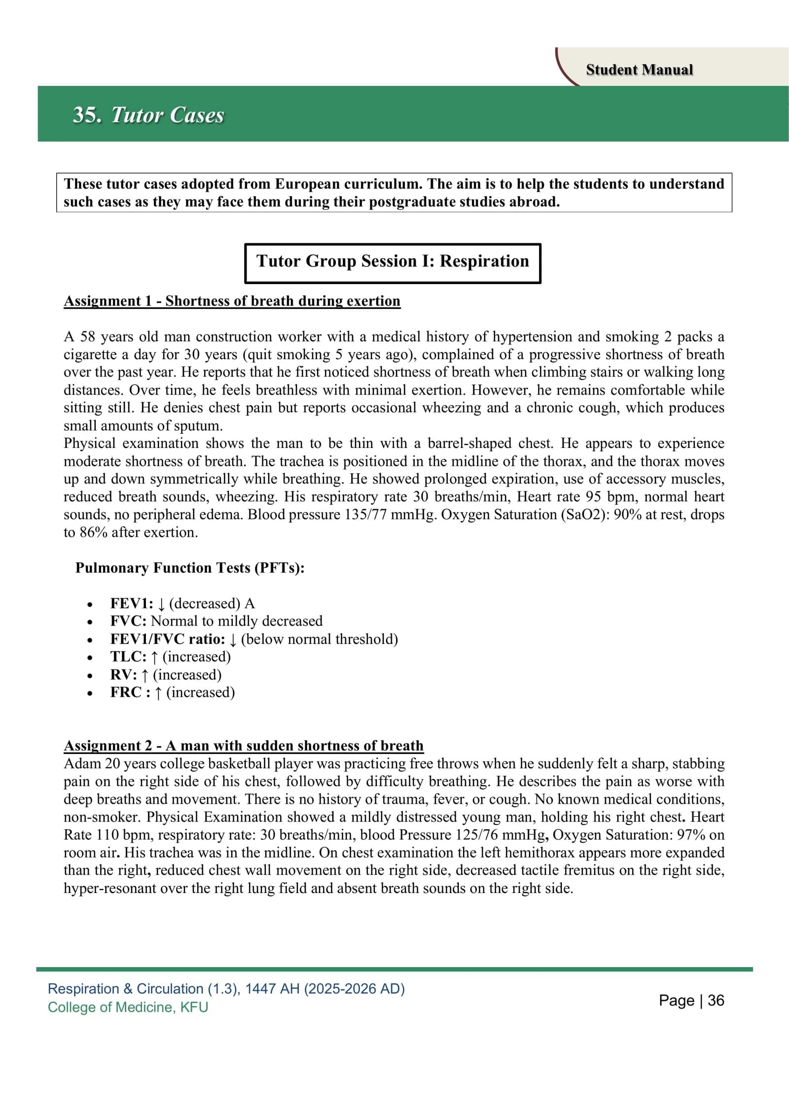 Tutor Cases