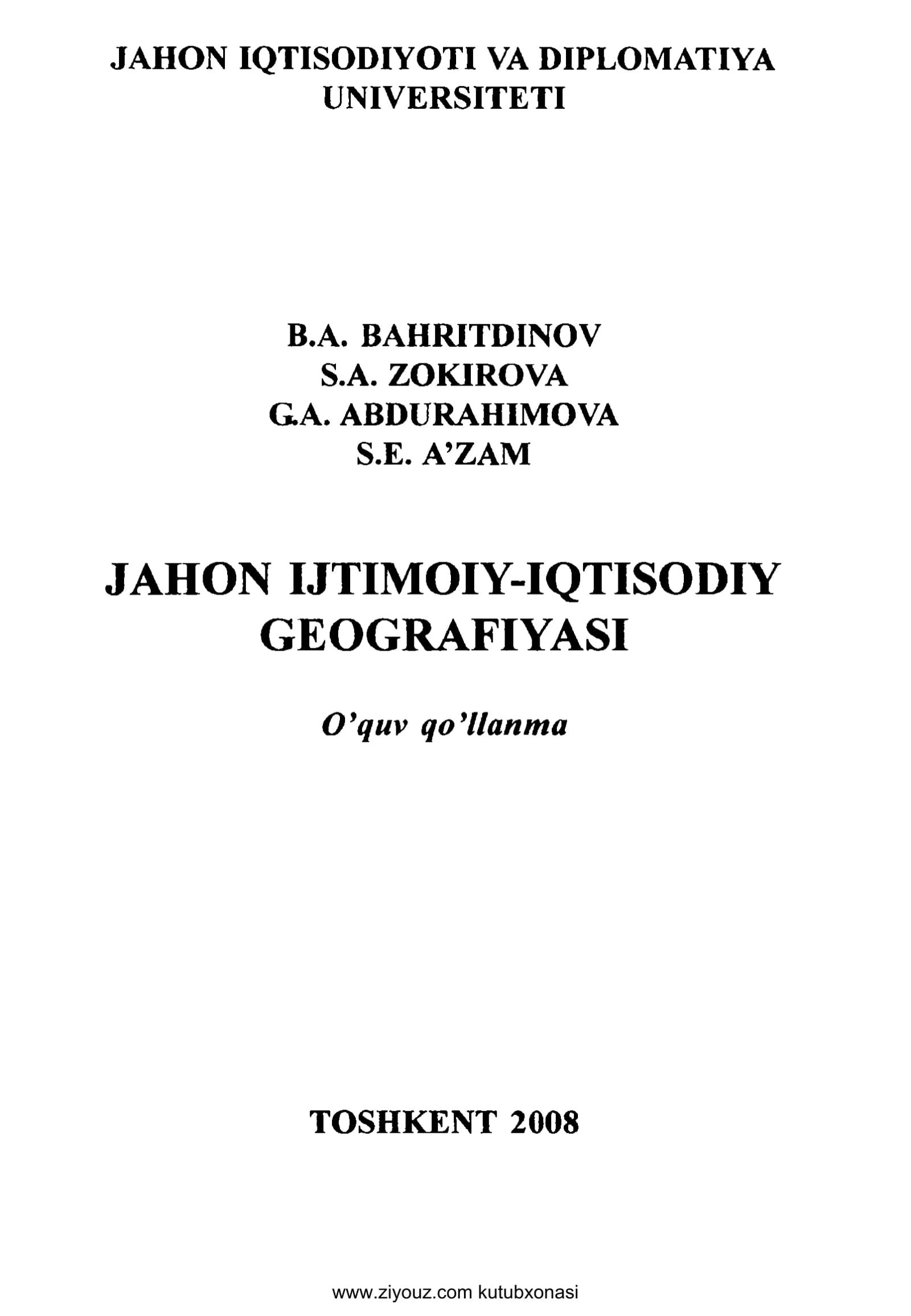 GEOGRAFIK MEHIMATTAQSIMOTINING OMILLARIVAKOMPONENTLARI