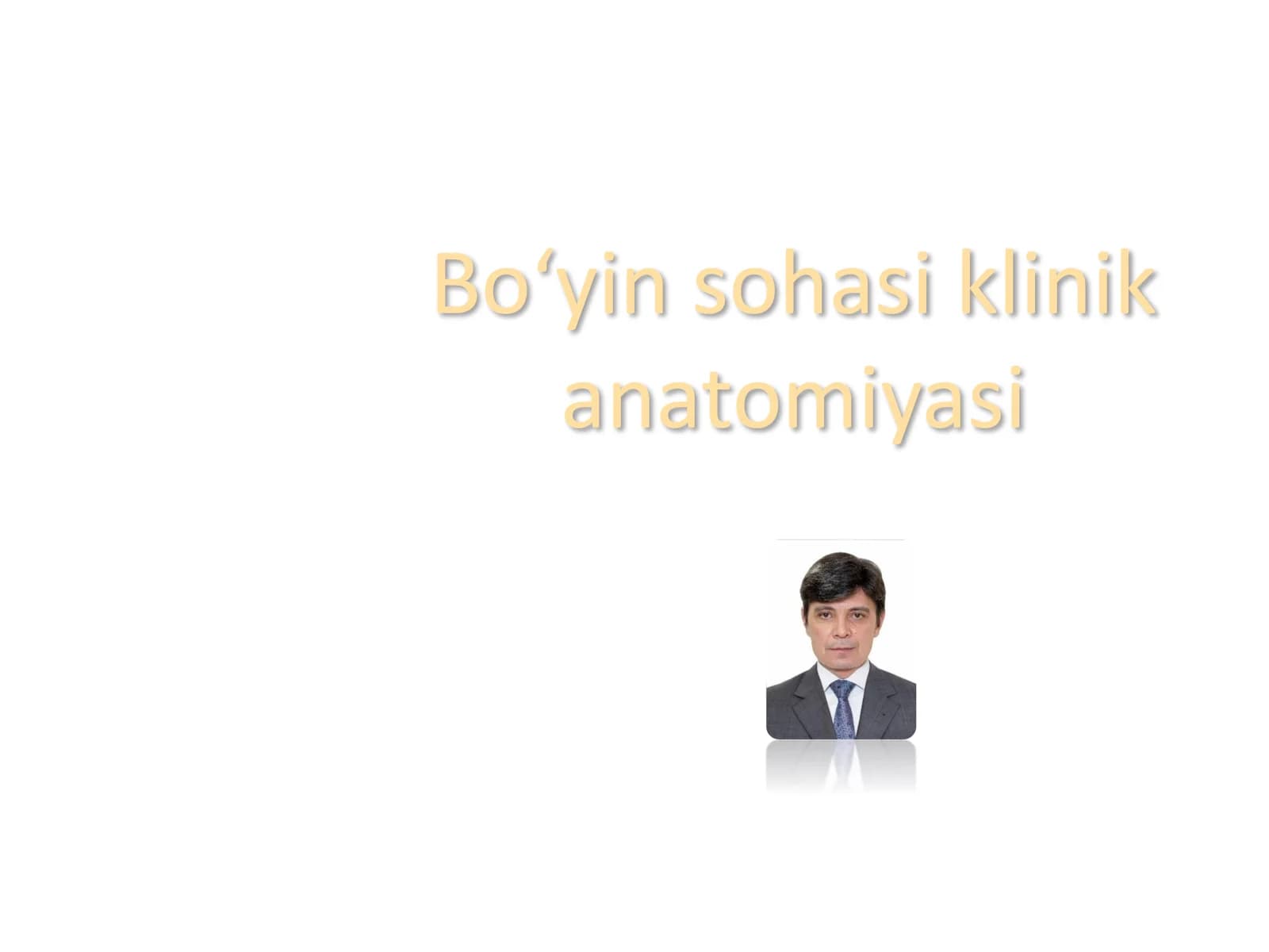 Boʻyin sohasi klinik anatomiyasi