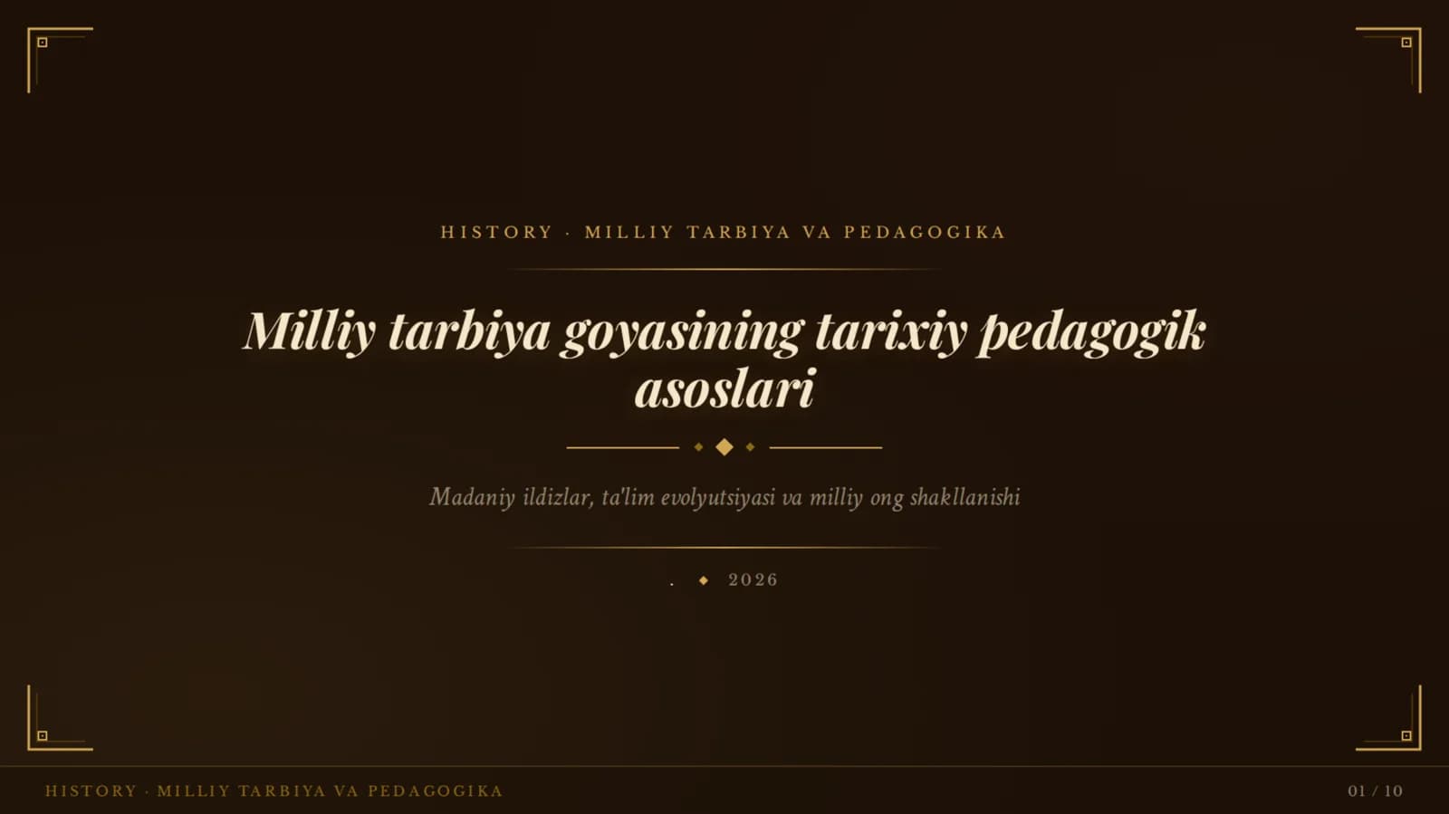 Milliy tarbiya