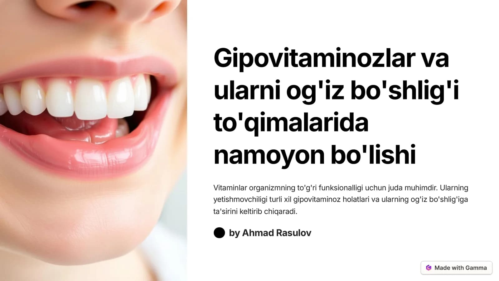 Vitaminlar va gipovitaminozlar