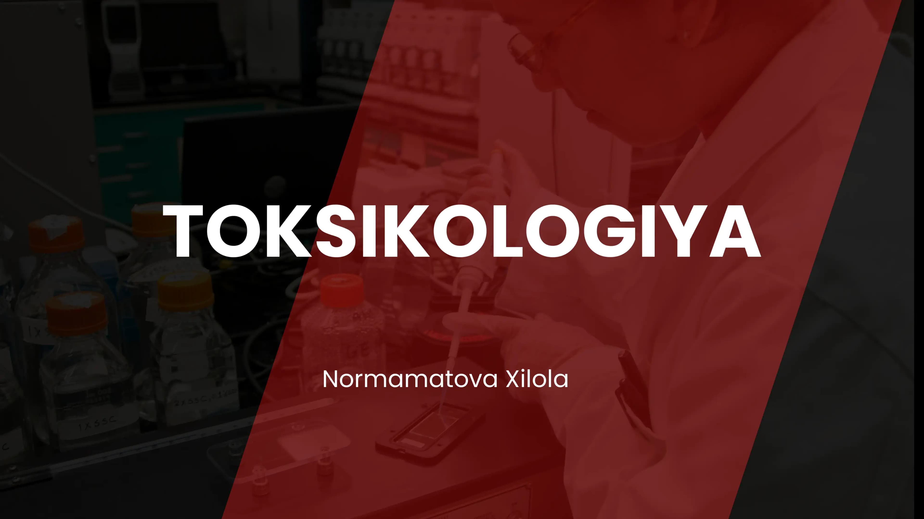 TOKSIKOLOGIYA