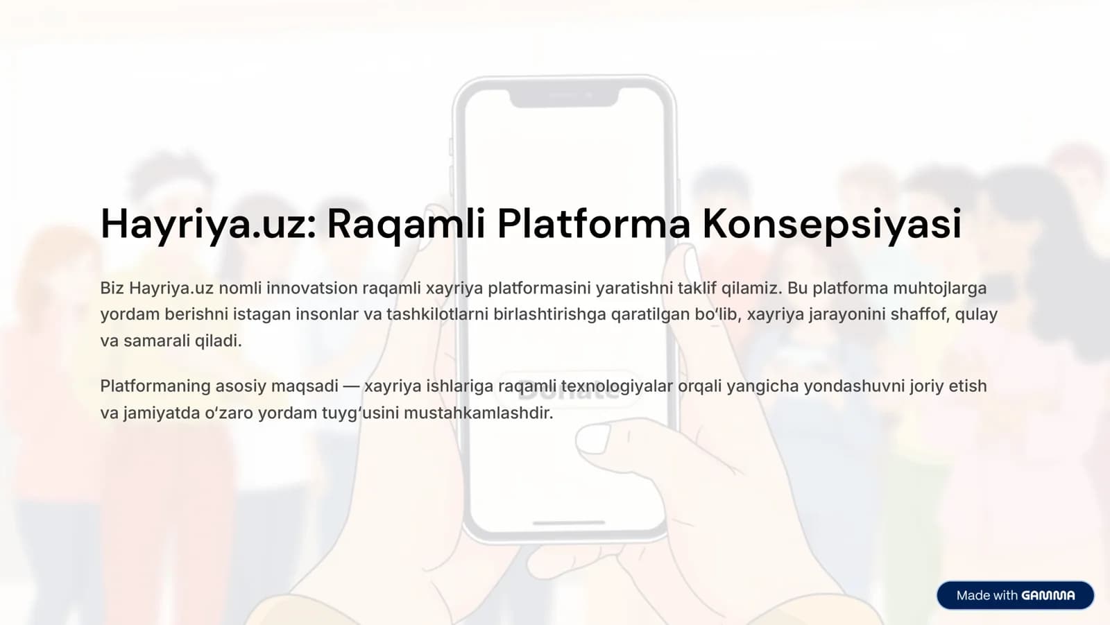 Raqamli Platforma Konsepsiyasi