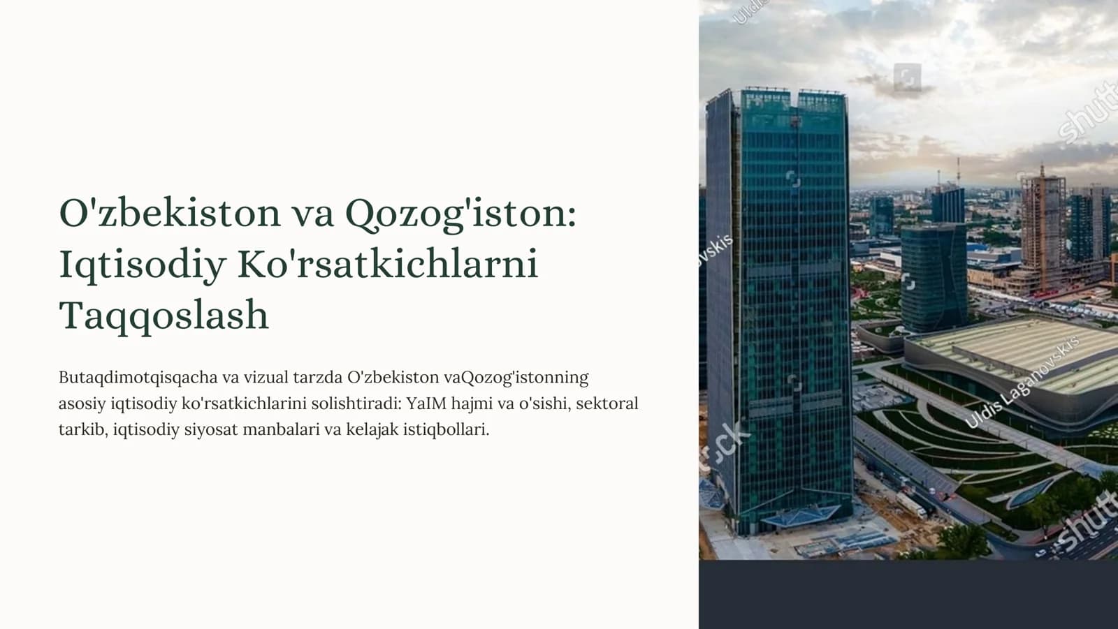 Iqtisodiy Ko'rsatkichlarni Taqqoslash