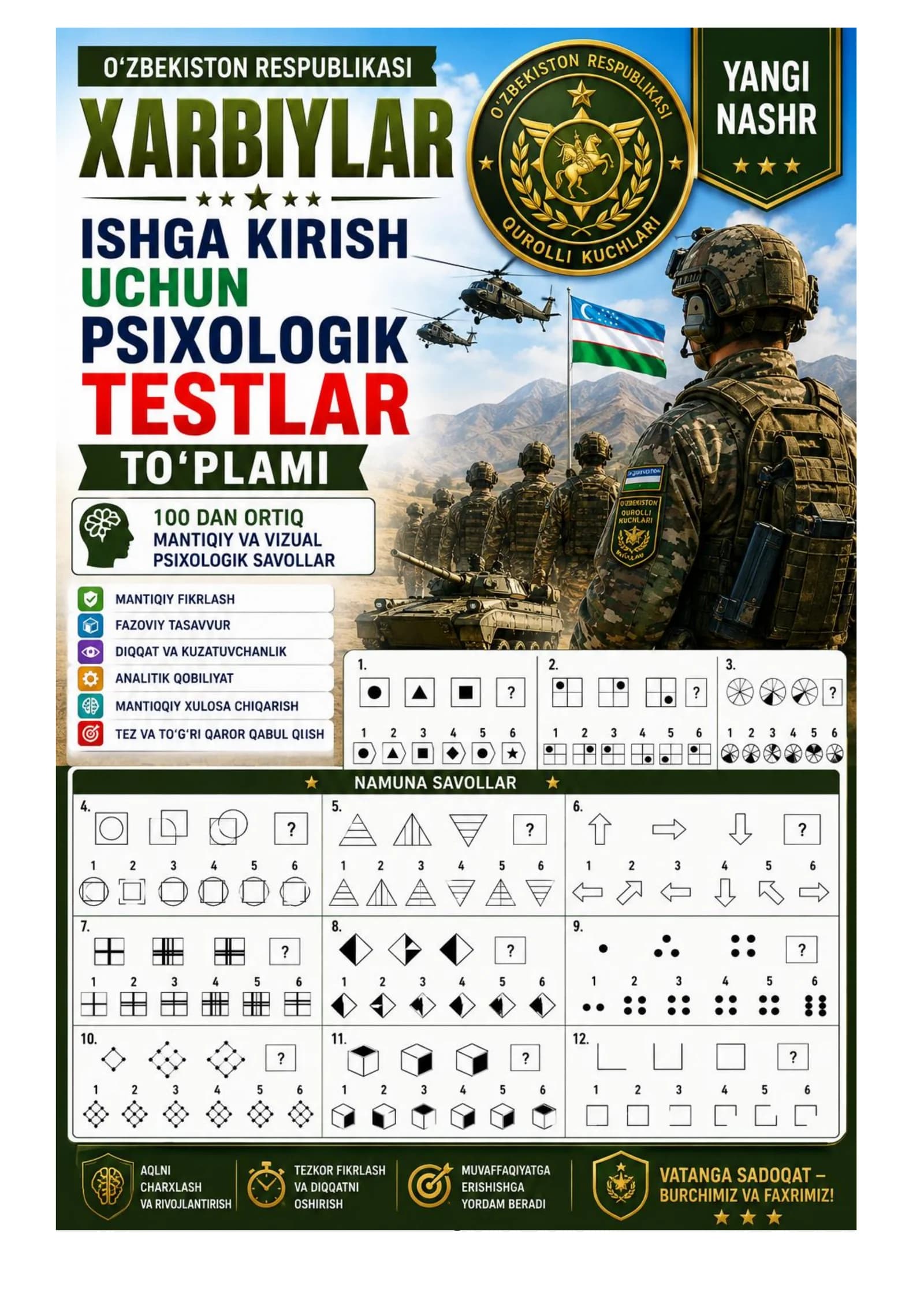 BOJXONA IDORALARIGA ISHGA KIRISH IQ test SAVOL-JAVOBLARI
