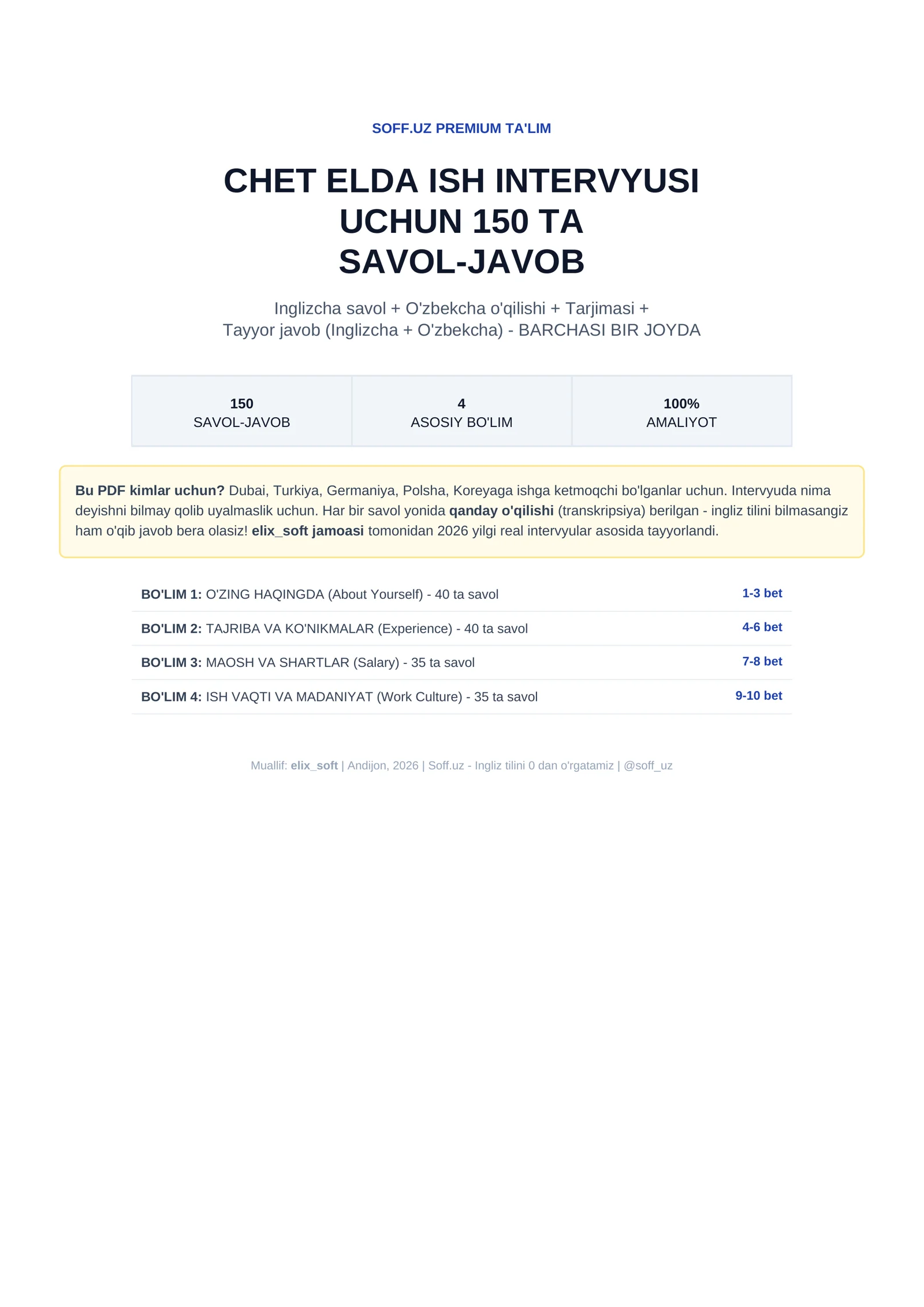 SOFF.UZ PREMIUM TA'LIM