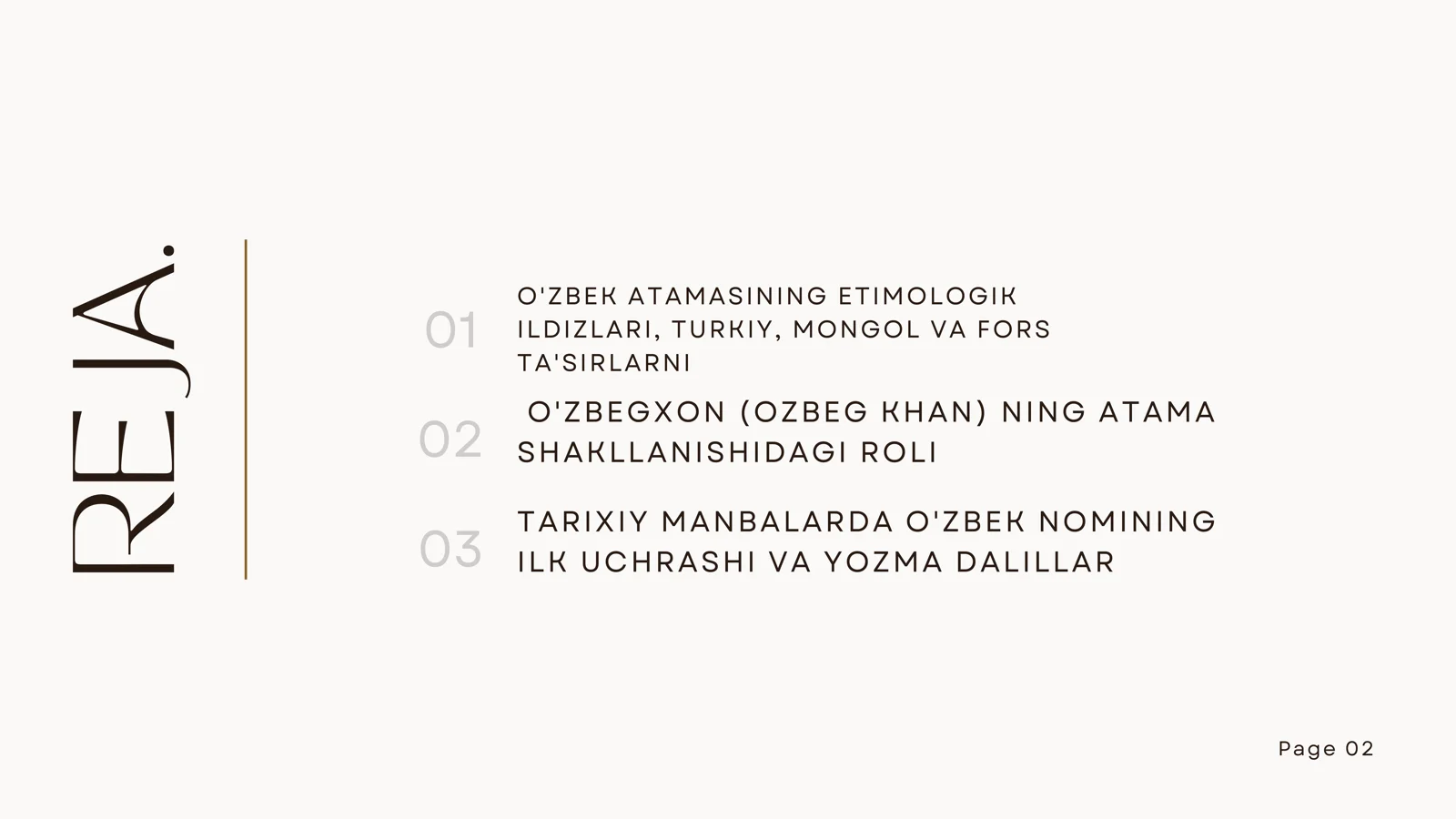 O'ZBEK ATAMASI