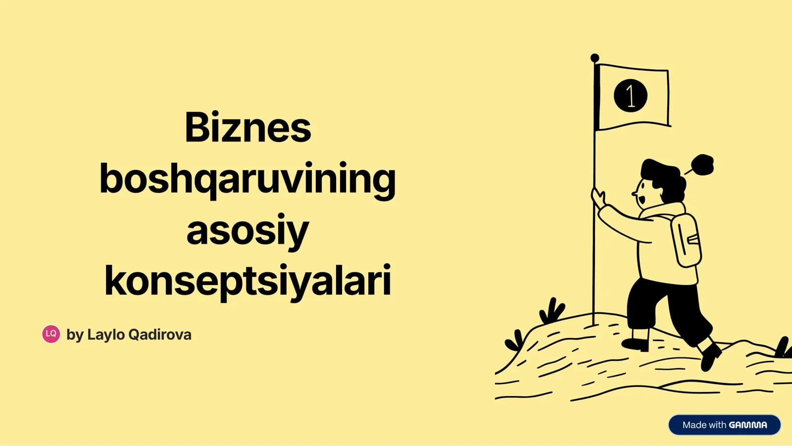 Biznesni Boshqarish Asoslari
