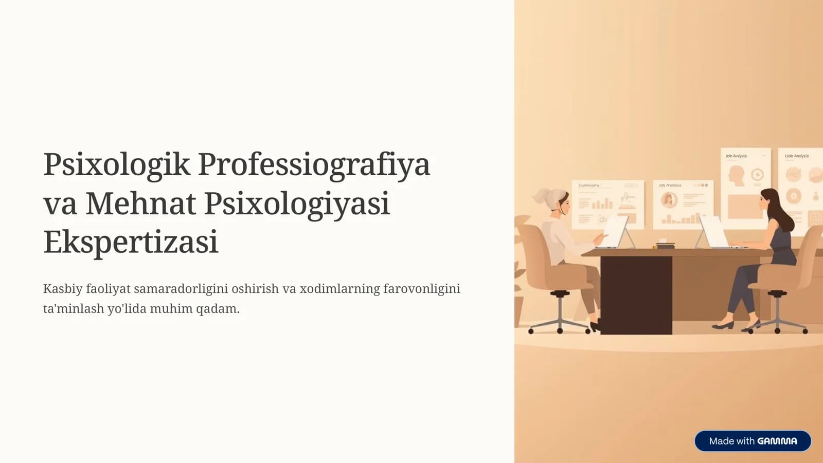 psixologik Professiografiya vq