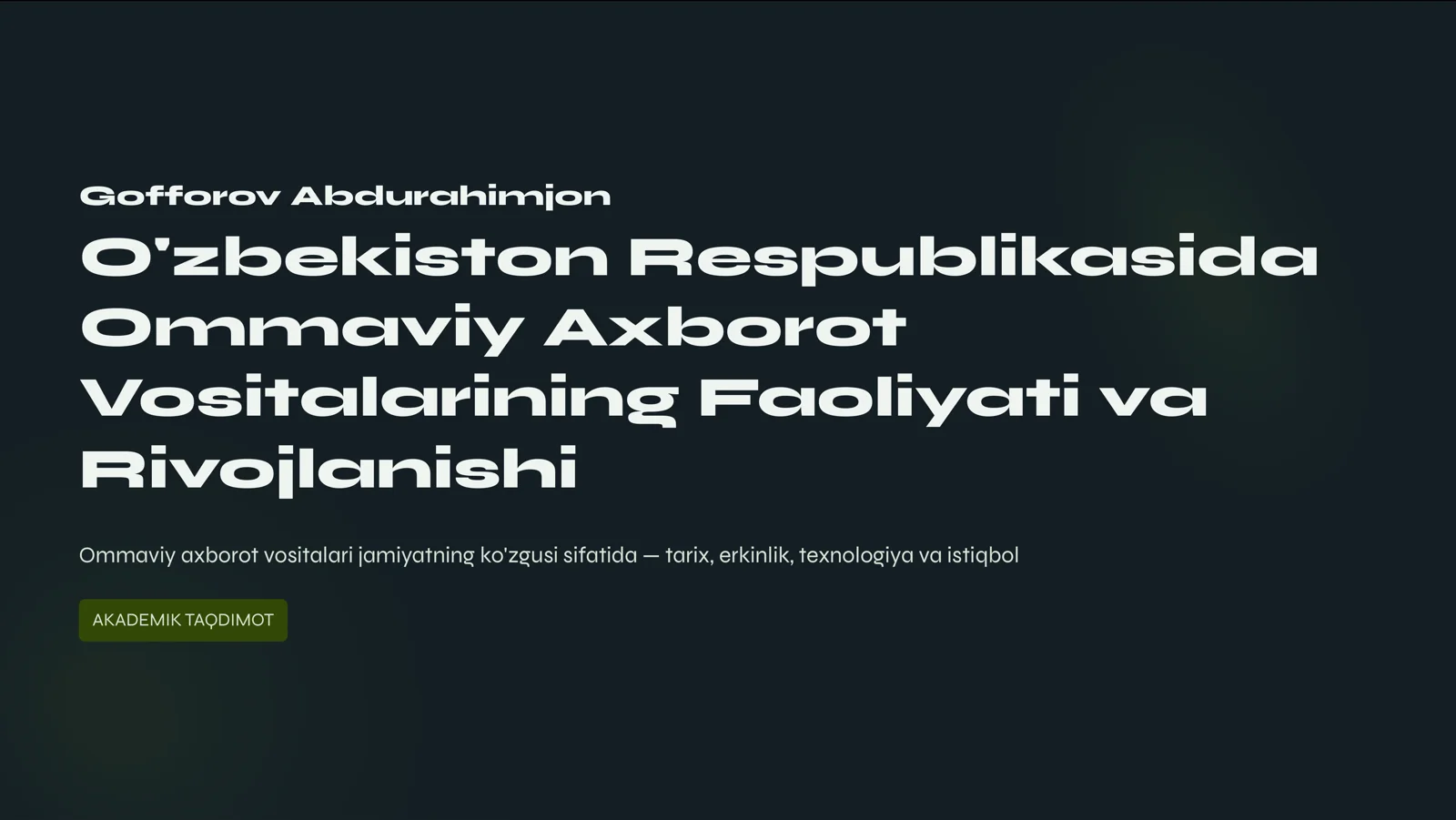 Axborot Erkinligi