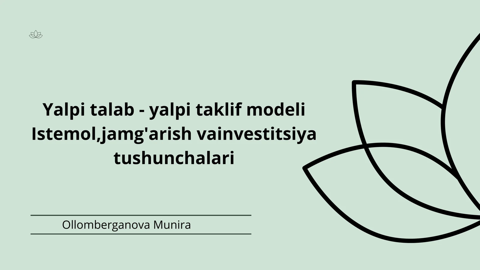 Yalpi talab - yalpi taklif modeli