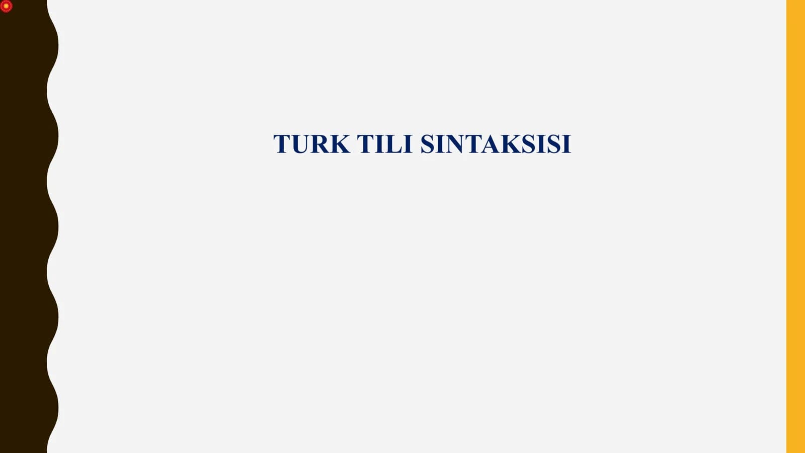 TURK TILI SINTAKSISI