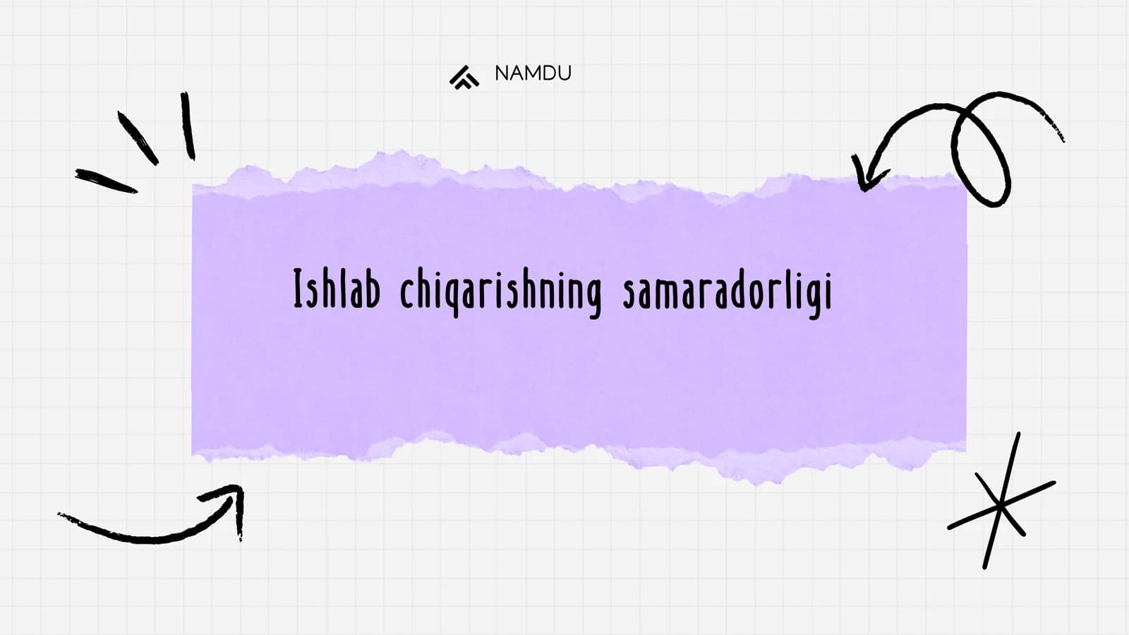 Ishlab chiqarishning samaradorligi