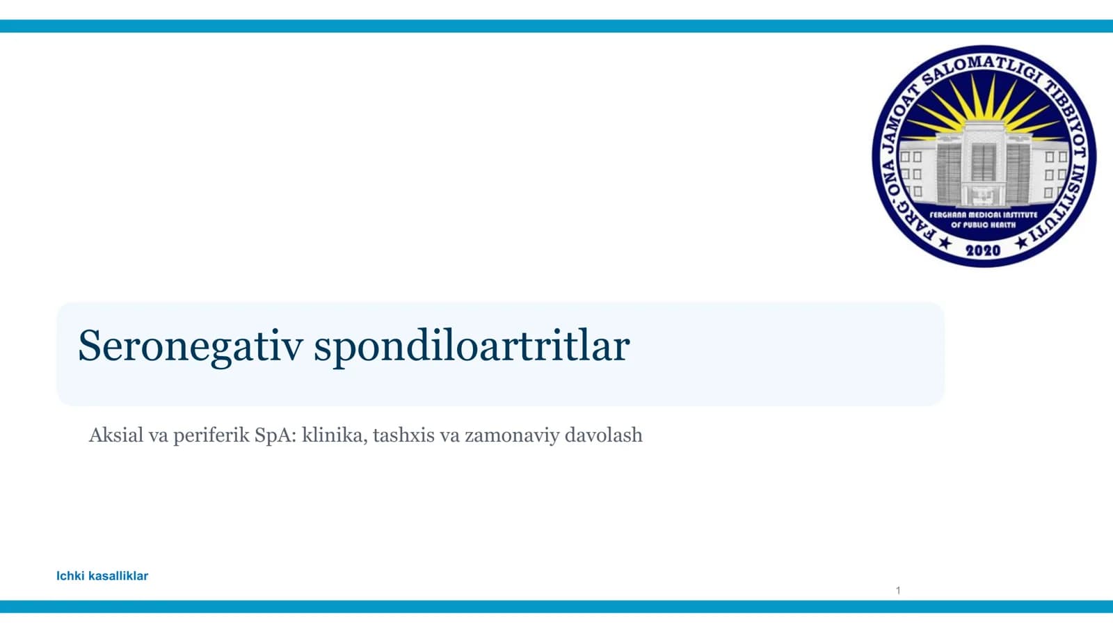 Seronegativ spondiloartritlar