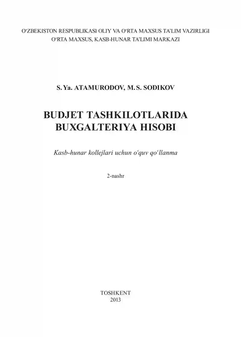 Buxgalteriya Hisobi