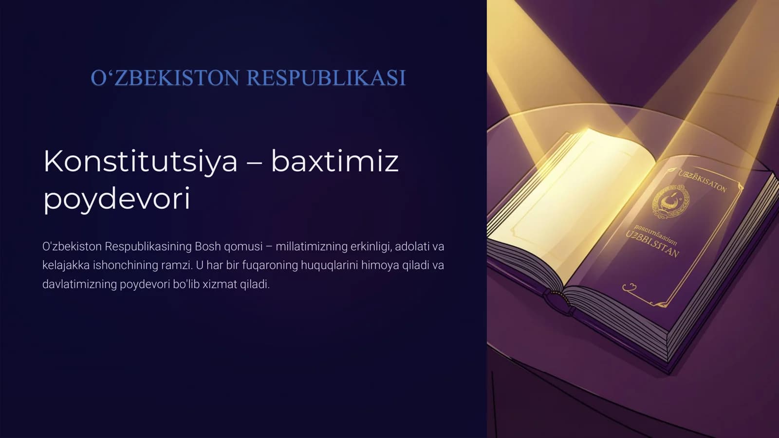 Konstitutsiya – baxtimiz poydevori