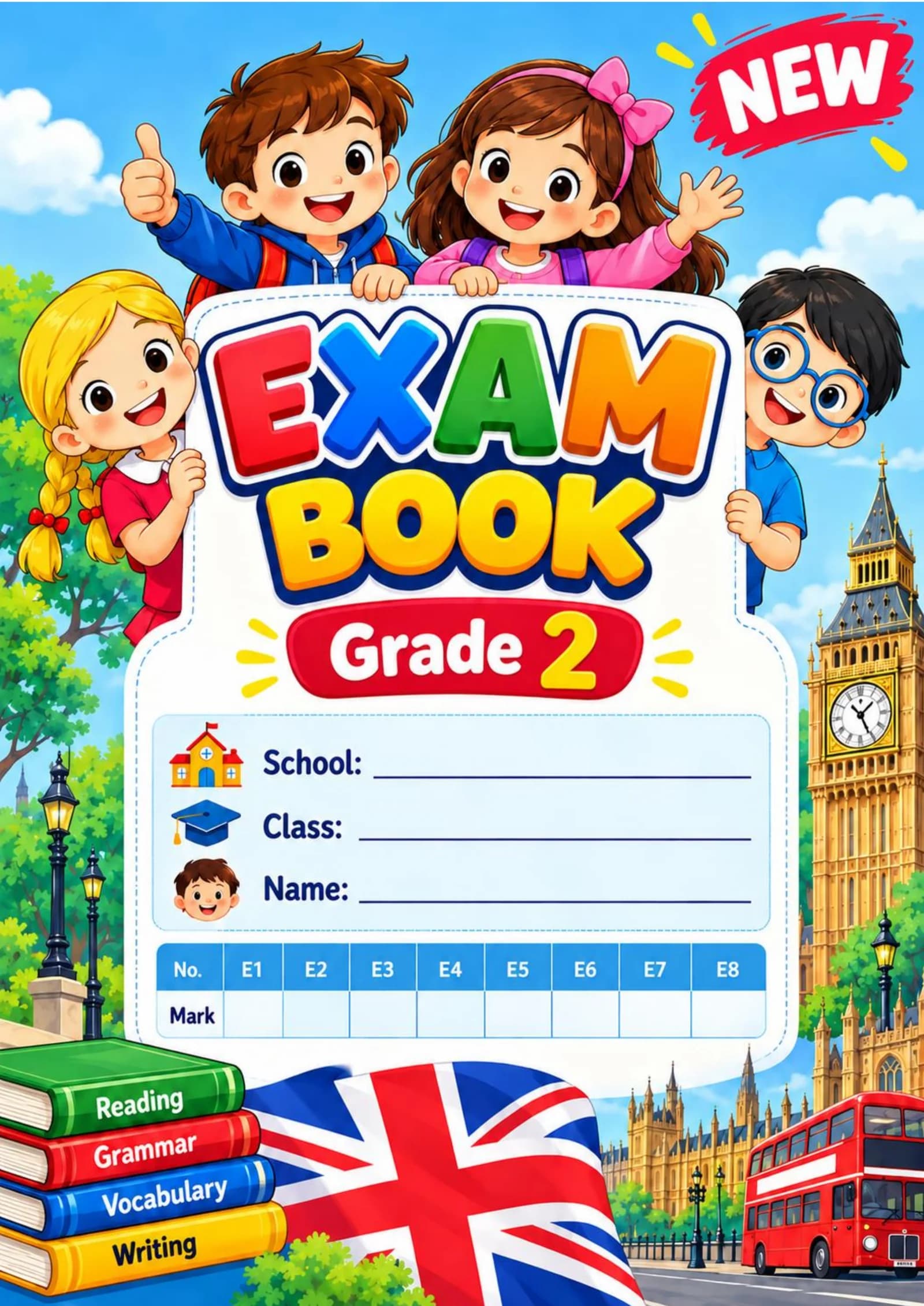 Exam book grade 2. New (2-sinflar uchun nazorat ishi daftari. Yangi).pdf