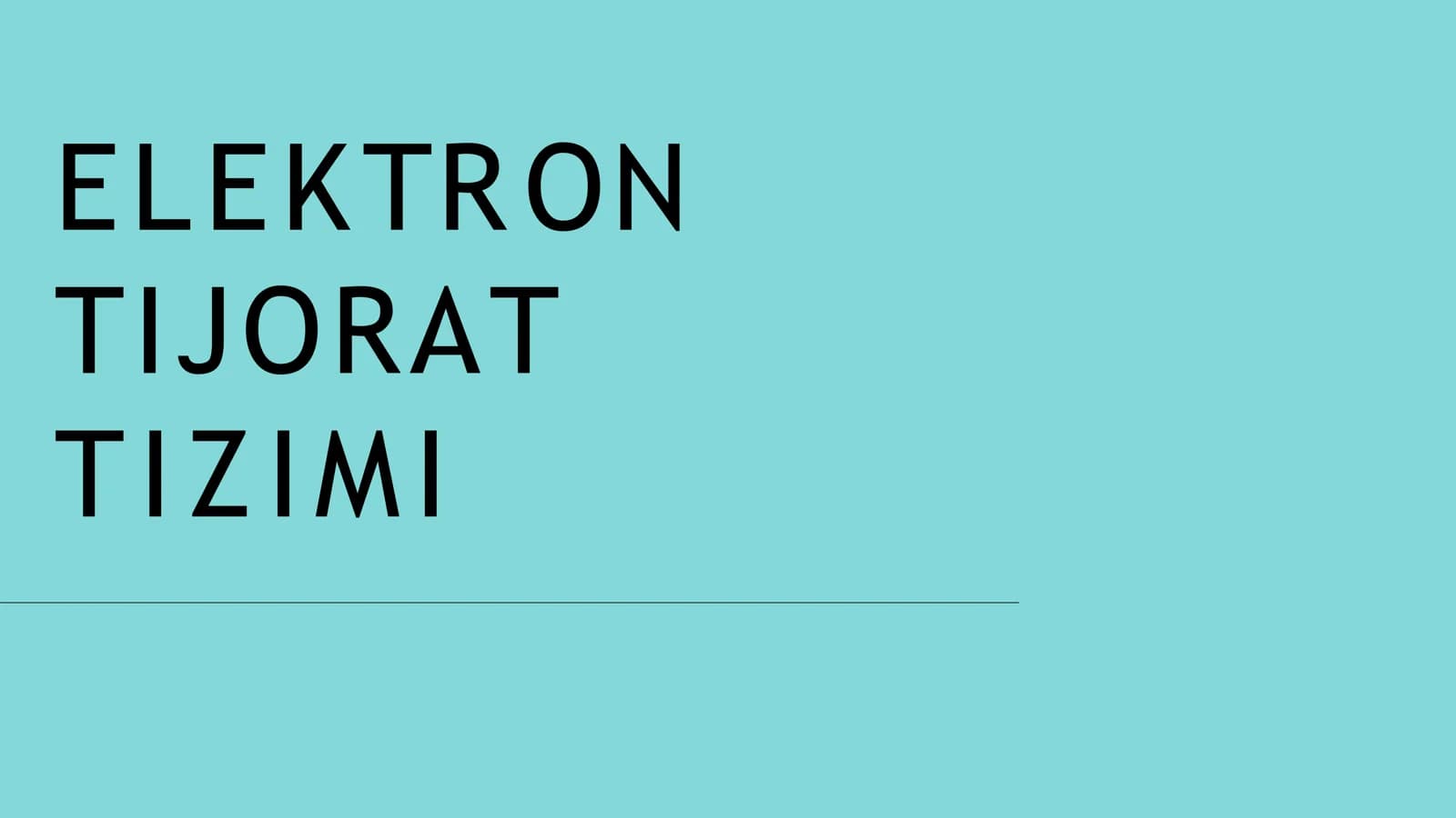Elektron Tijorat Tizimi