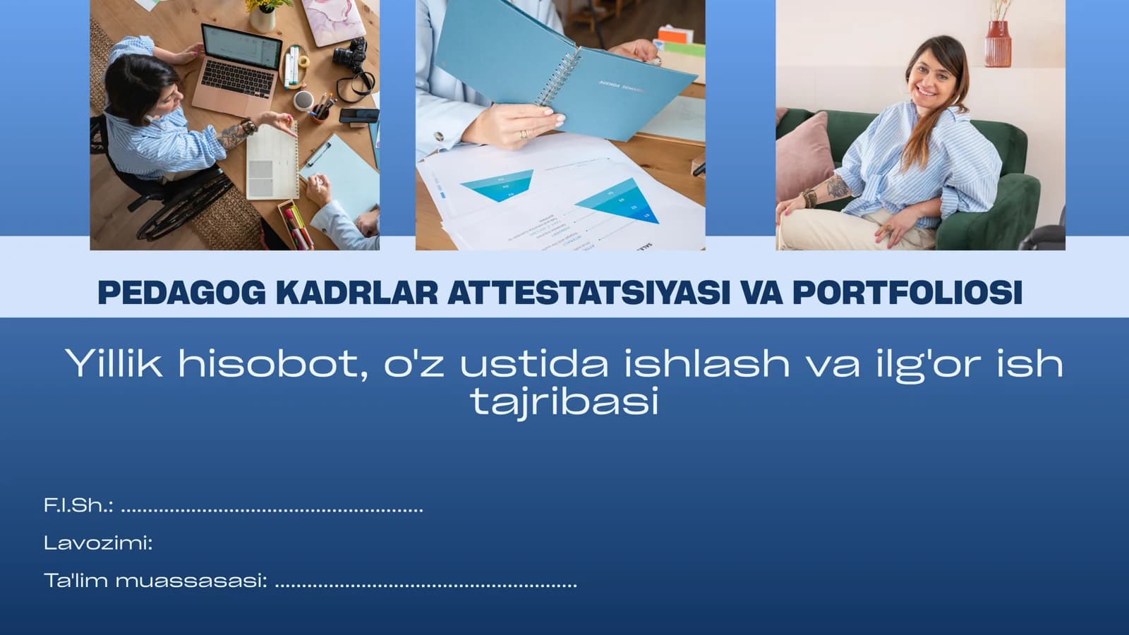 Pedagoklar uchun atestssiya va portfoliyo prezentasiyasi