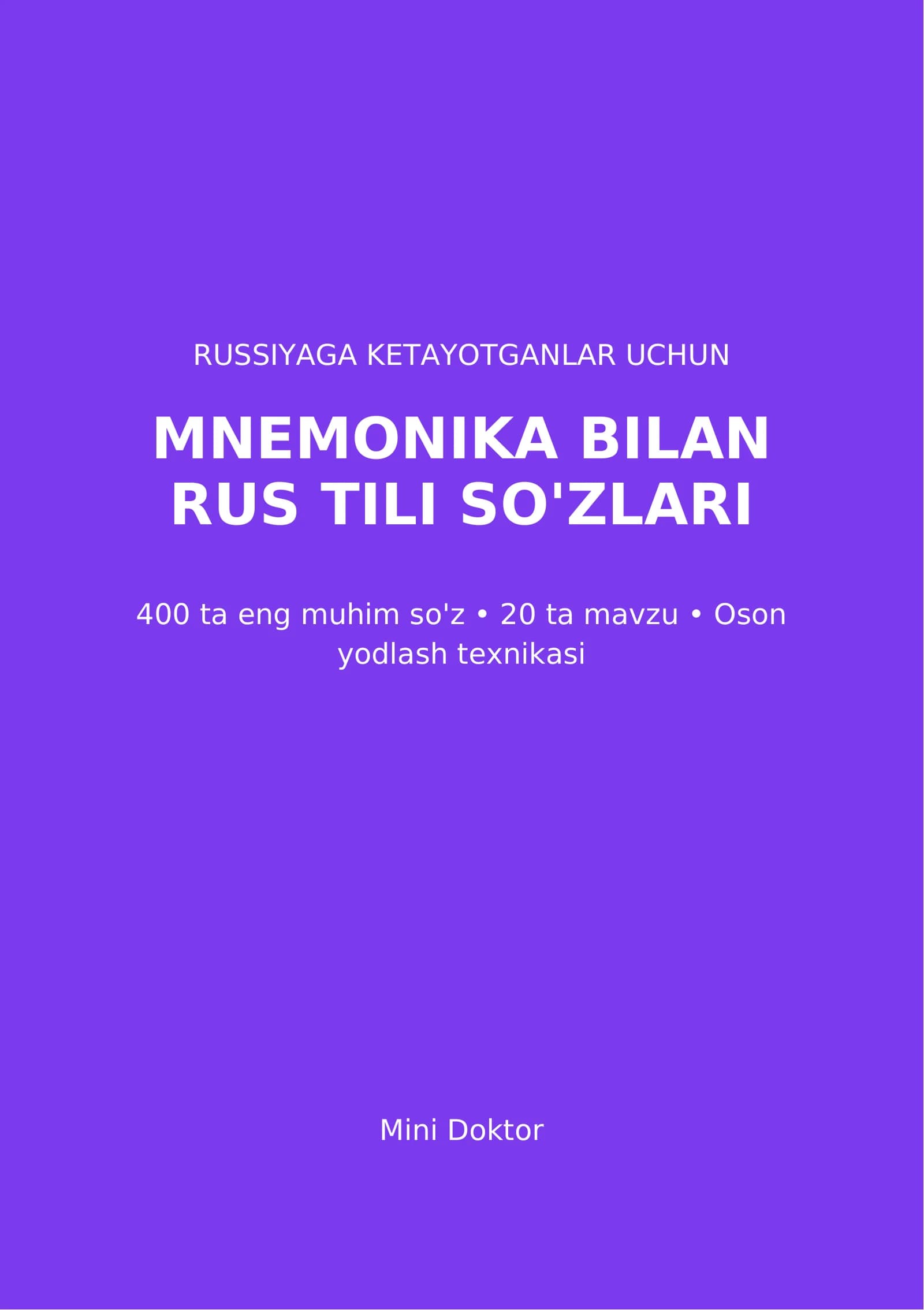 Rossiyaga ketadiganlar uchun kitobcha