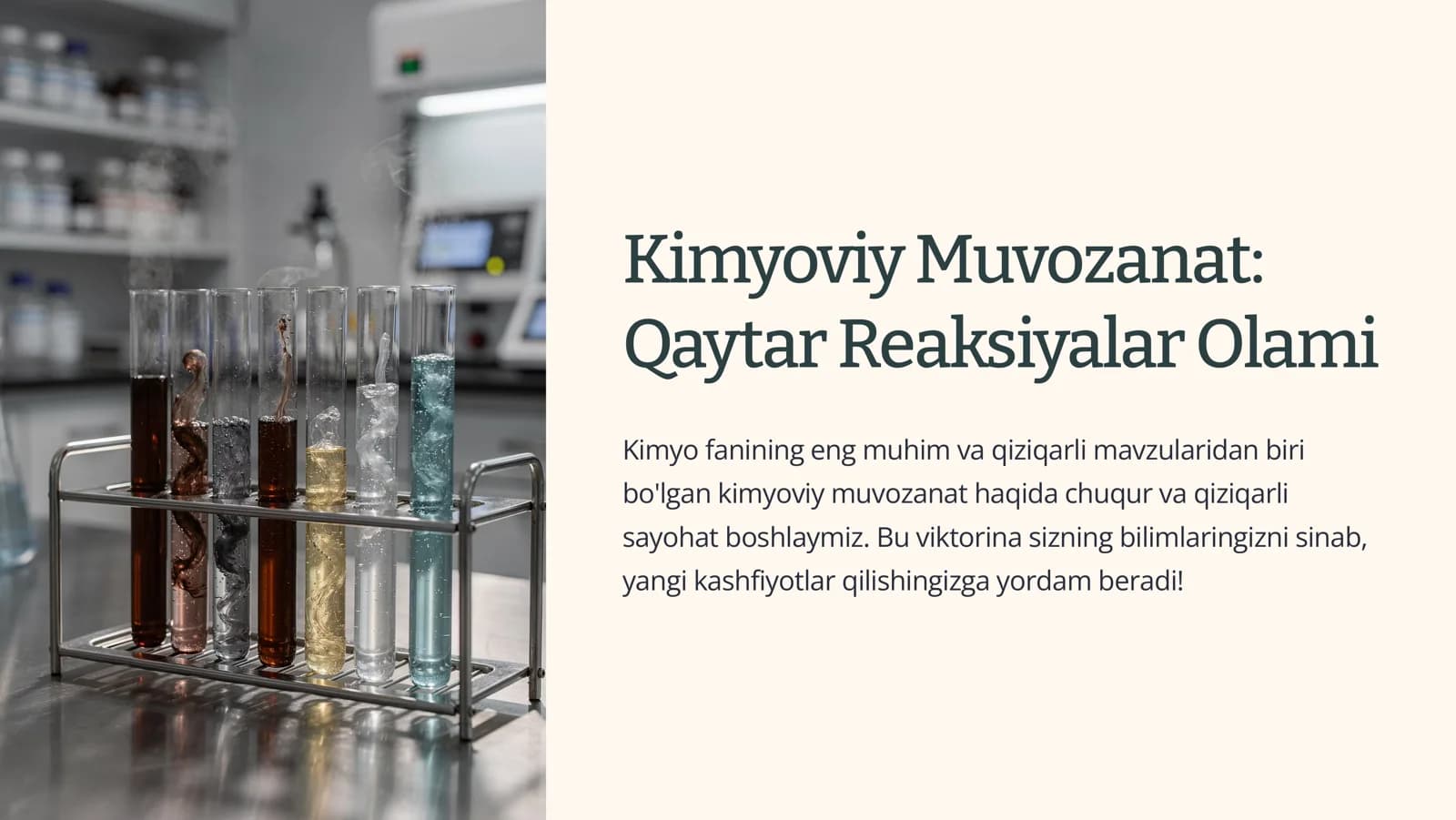 Kimyoviy Muvozanat