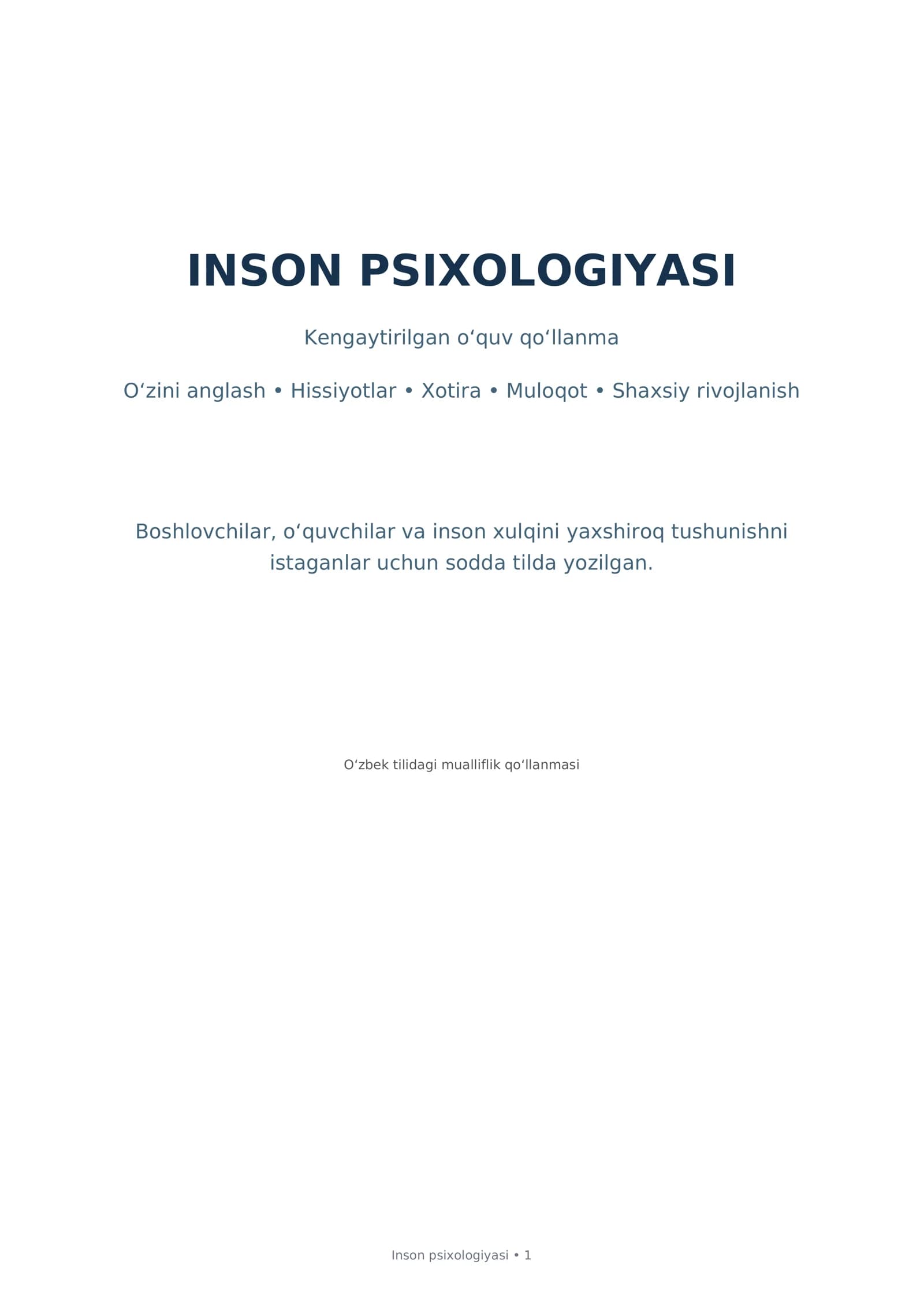 Inson psixologiyasi