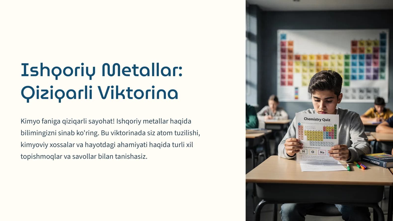 Ishqoriy Metallar Viktorina