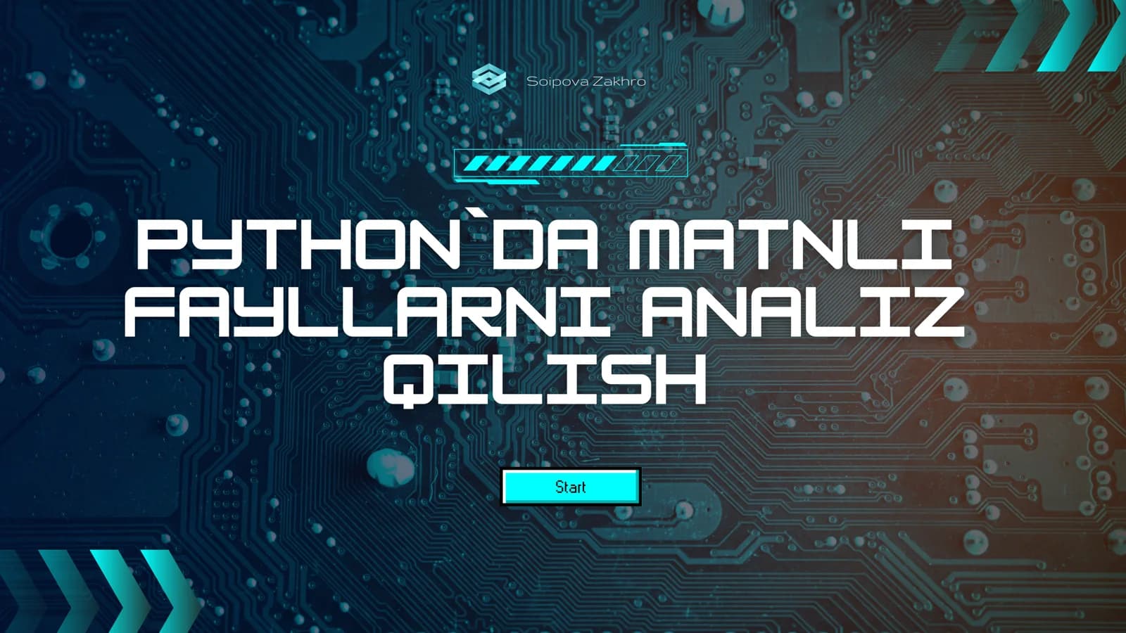 Pythonda matnli fayllarni analiz qilish