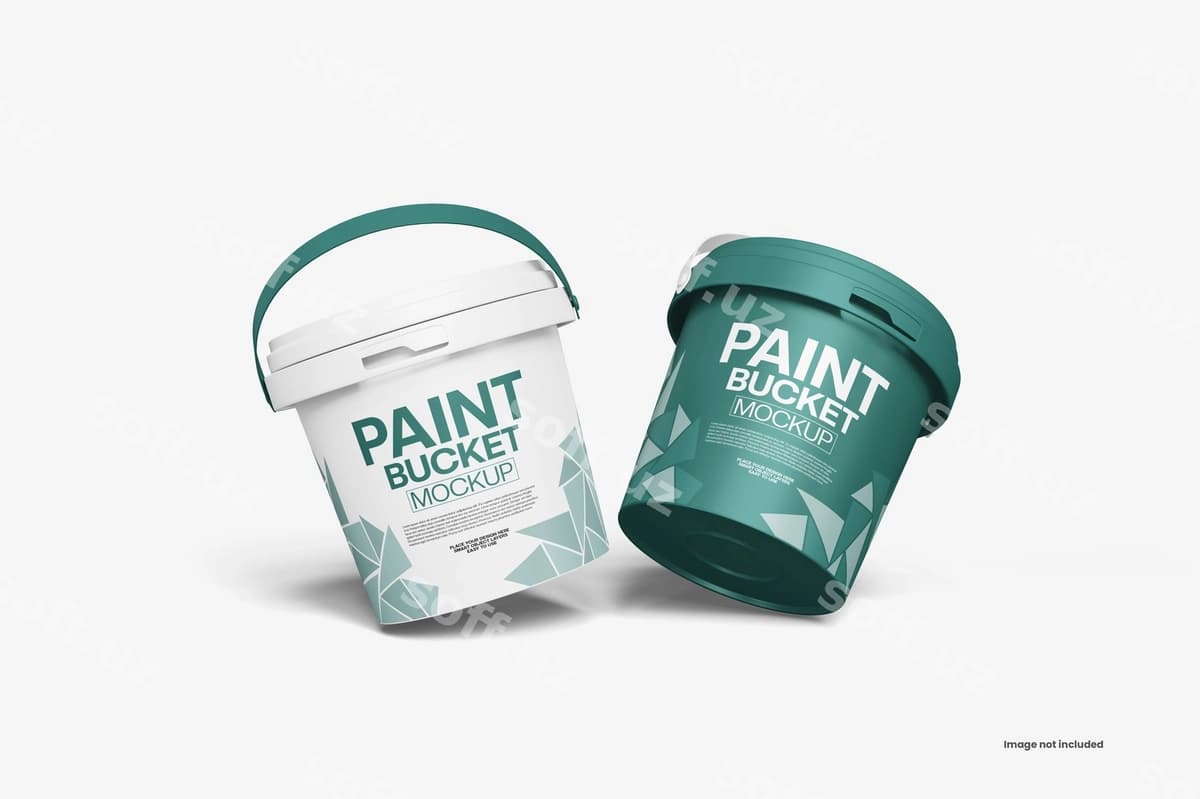 Paqir maketi | Paint bucket mockup