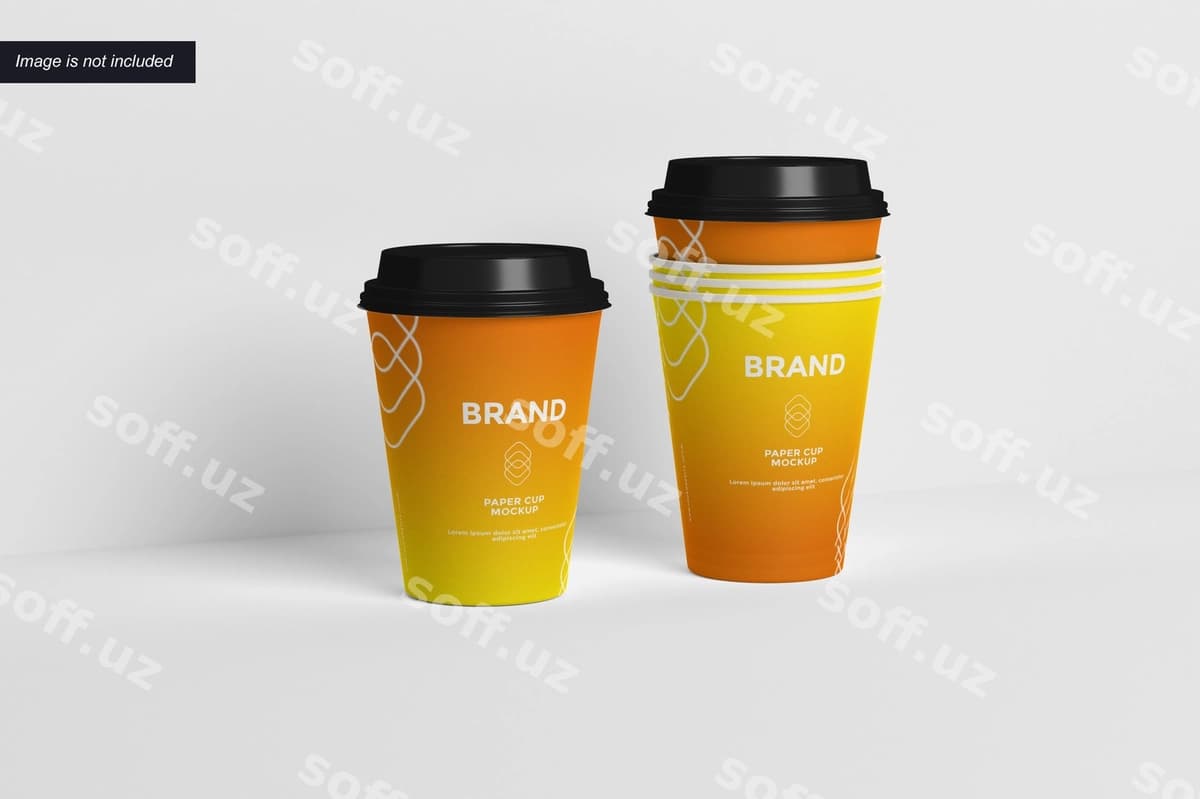 Qog'oz stakan maketi | Paper cup mockup