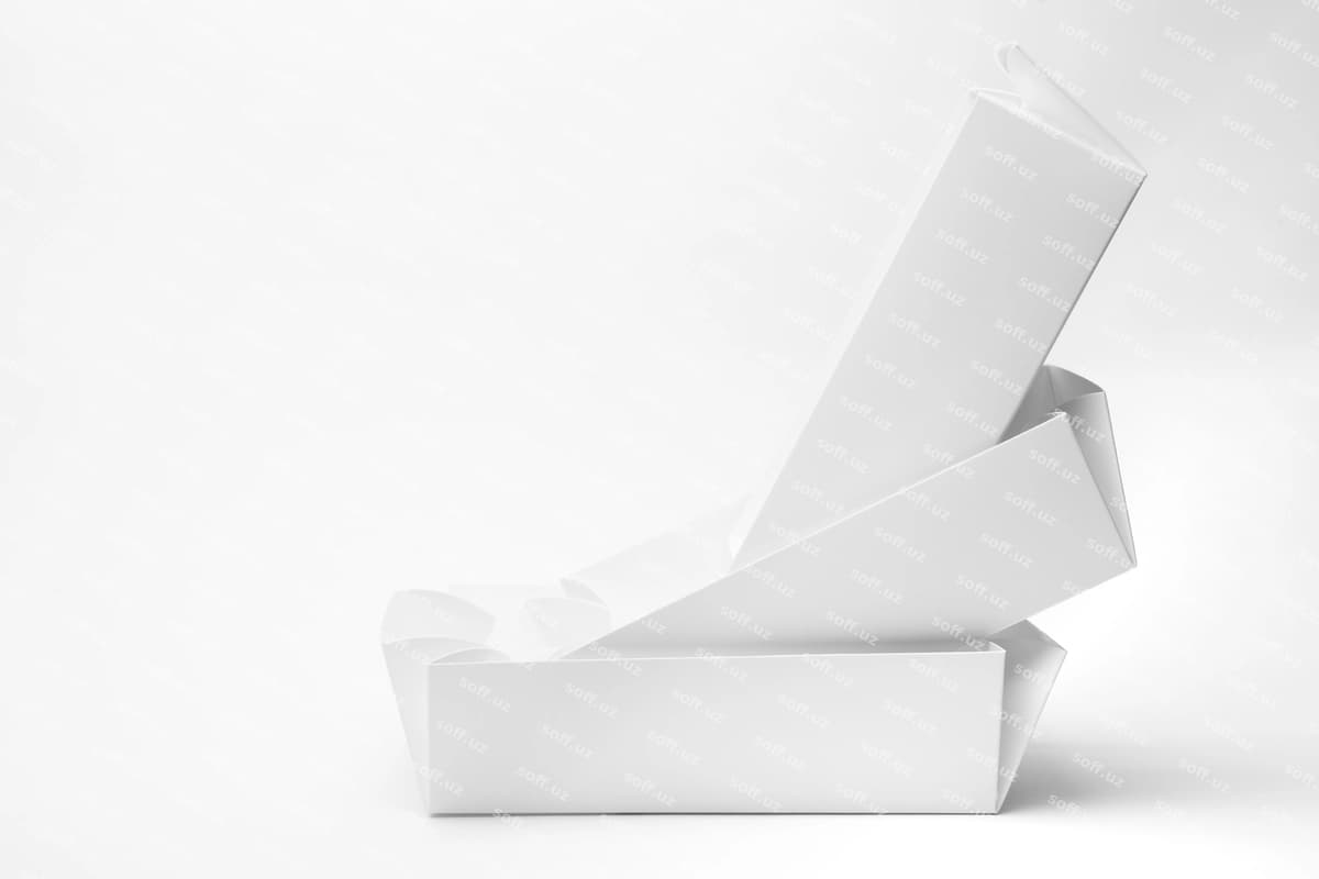 Qog'oz laganda maket dizayni | Paper tray mockup design