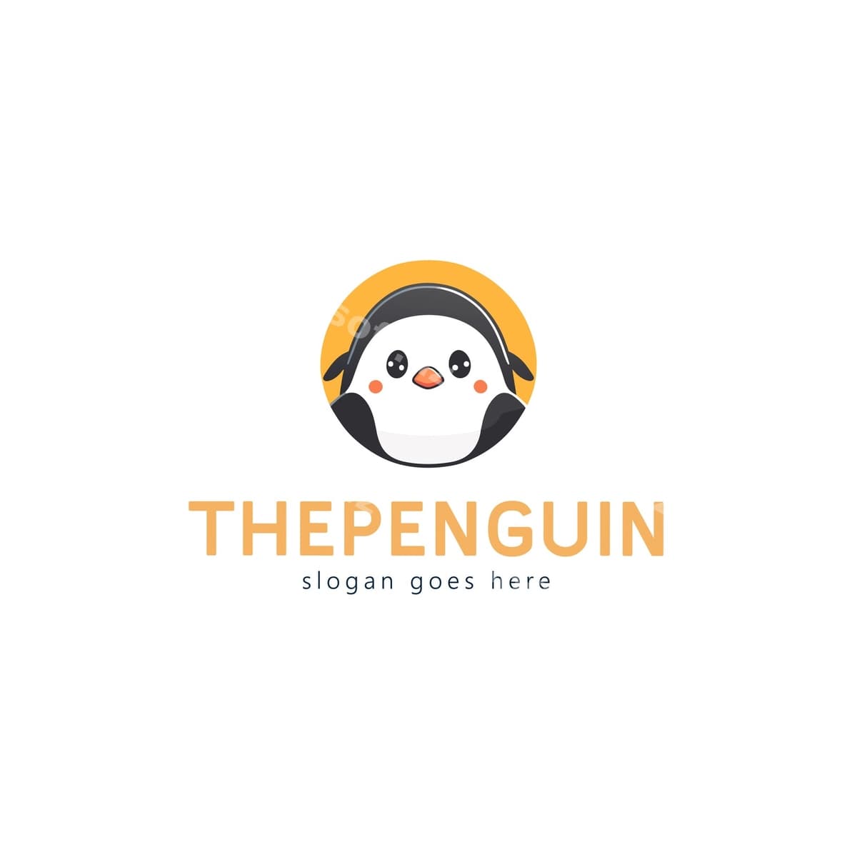 Penguin vektor logotip dizayni | Penguin vector logo design