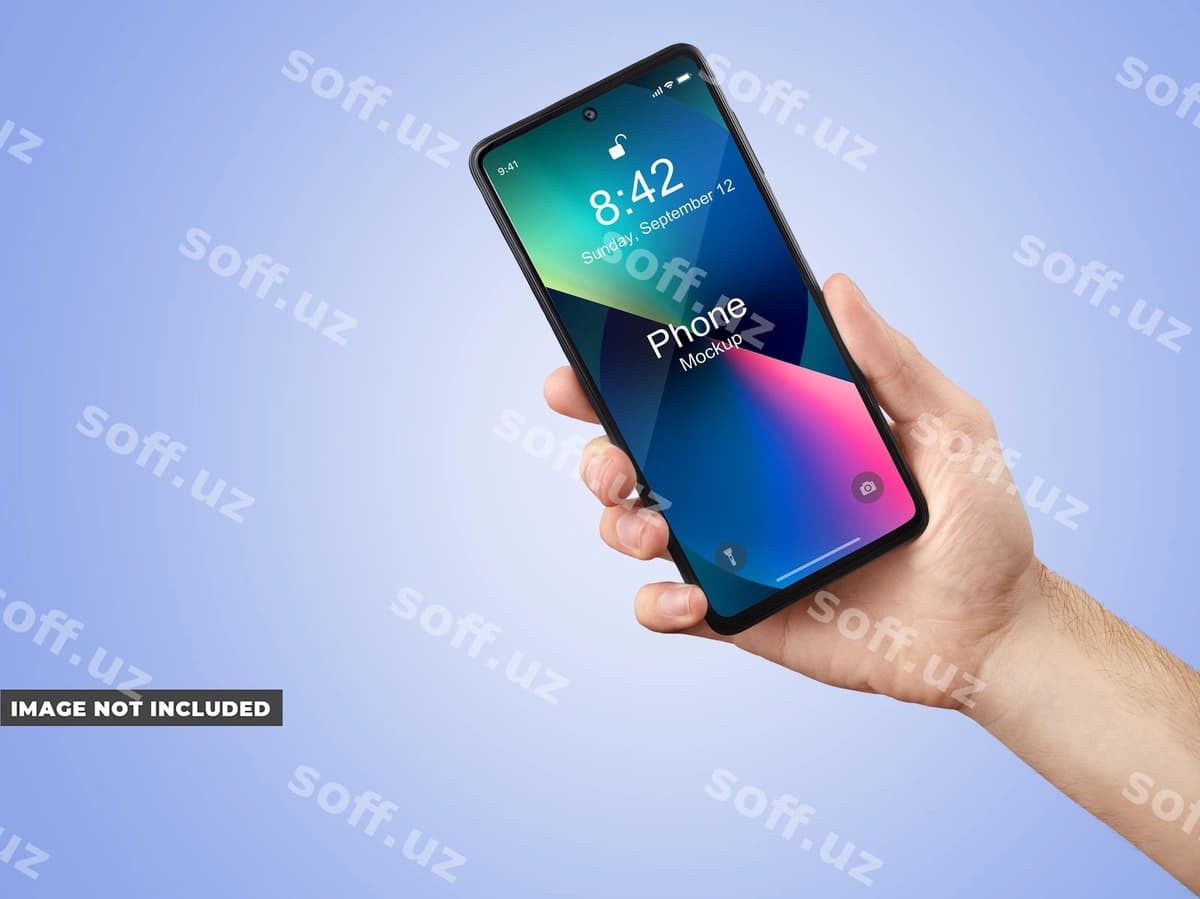 Telefon namunasi qo'l | Phone mockup hand