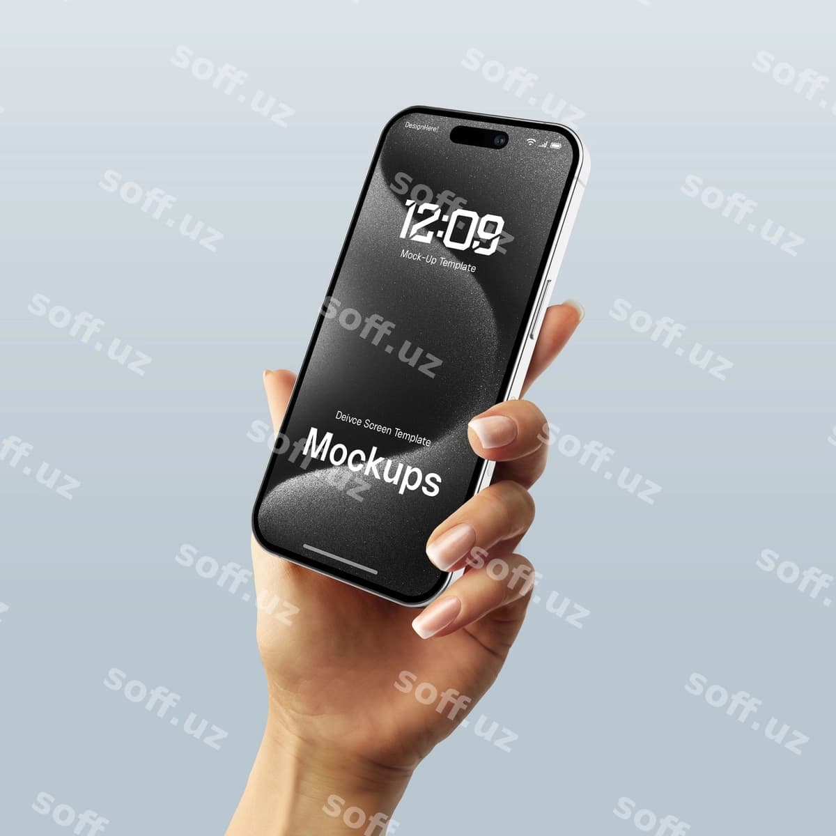 Telefon ekrani namuna shabloni | Phone screen mockup template