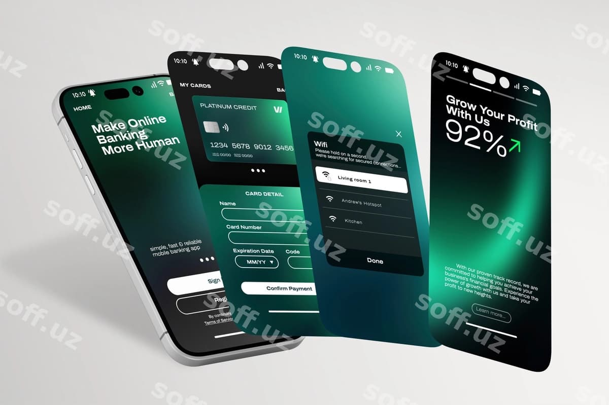 Telefon ekrani ui maketi psd | Phone screen ui mockup psd
