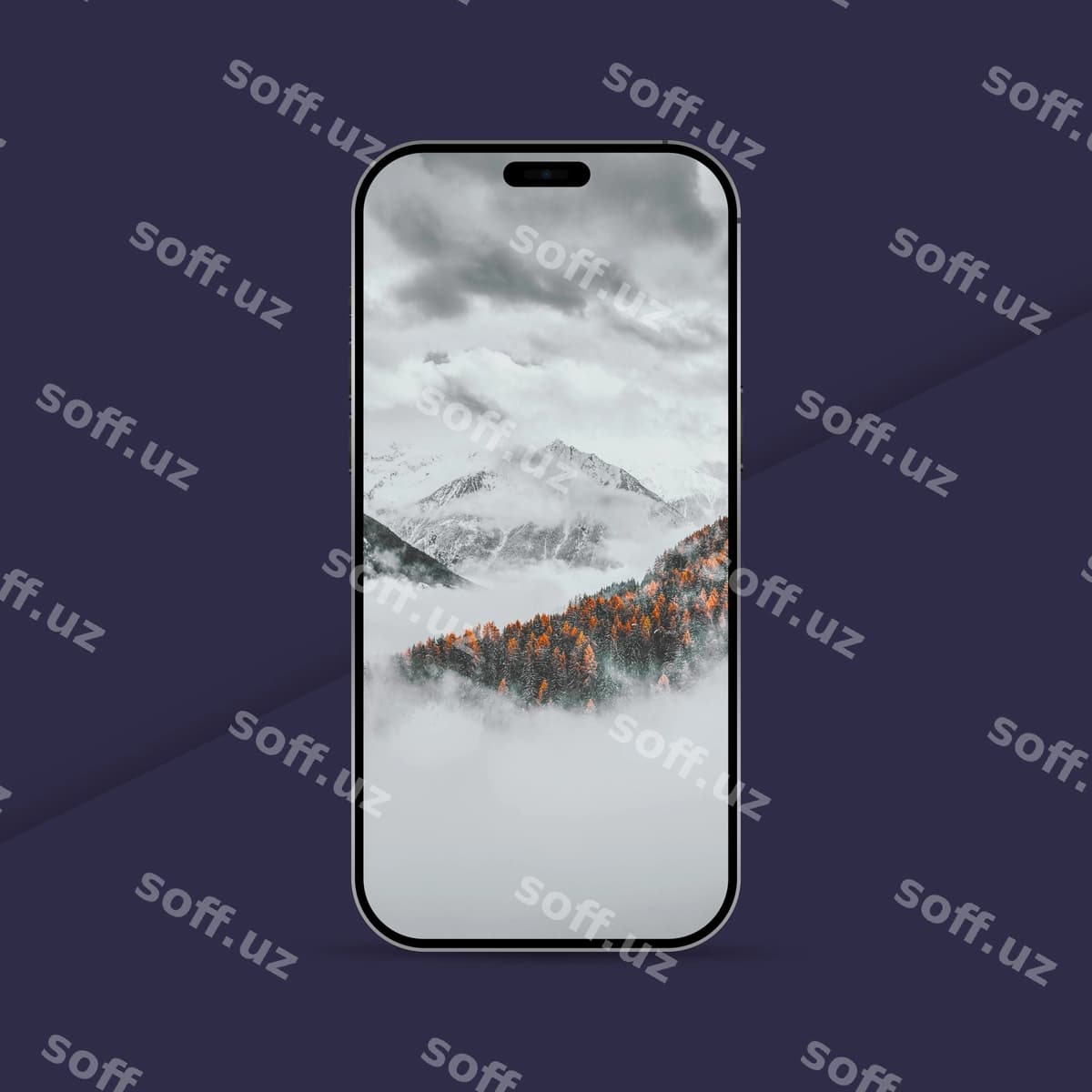 Telefon rasm bilan to'pka orqa fon | Phone with picture mountain background