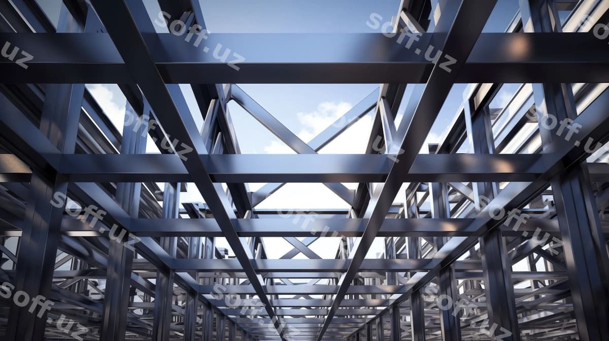 Foto temir ramka qurilishi | Photo steel framework building