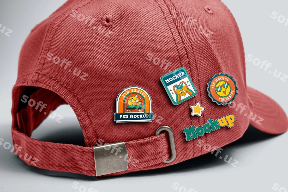 Pins mockup benni nat | Pins mockup beanie nat