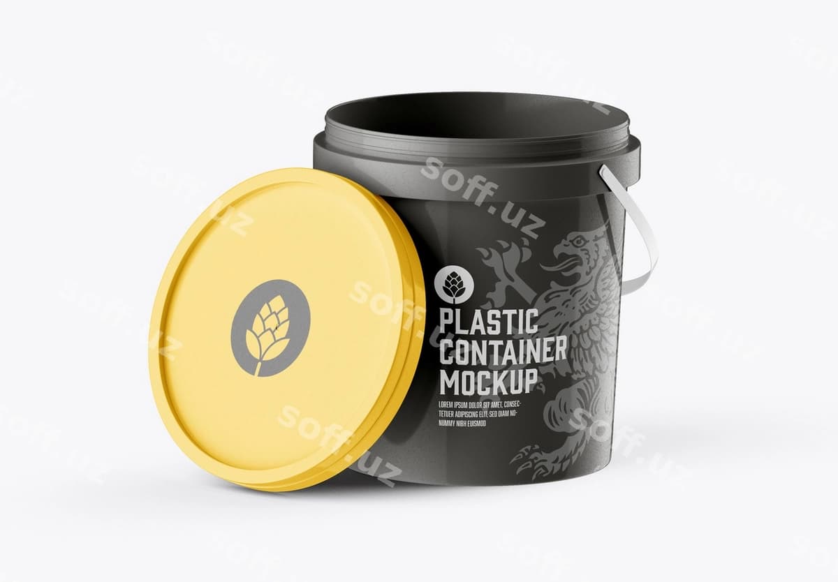 Plastik vedro namunasi | Plastic bucket mockup