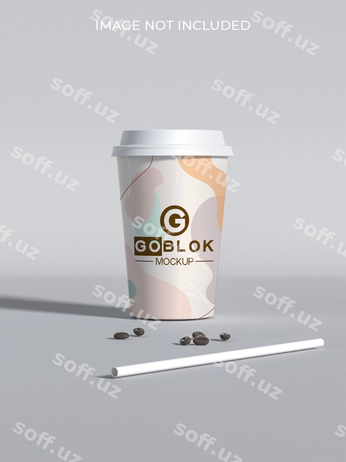 Plastik qahveh kupasi mockup | Plastic coffee cup mockup