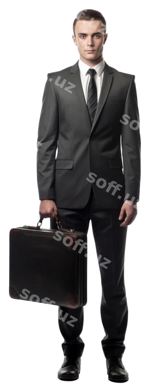 Png qisqar valiza portret turga | Png briefcase suitcase portrait standing