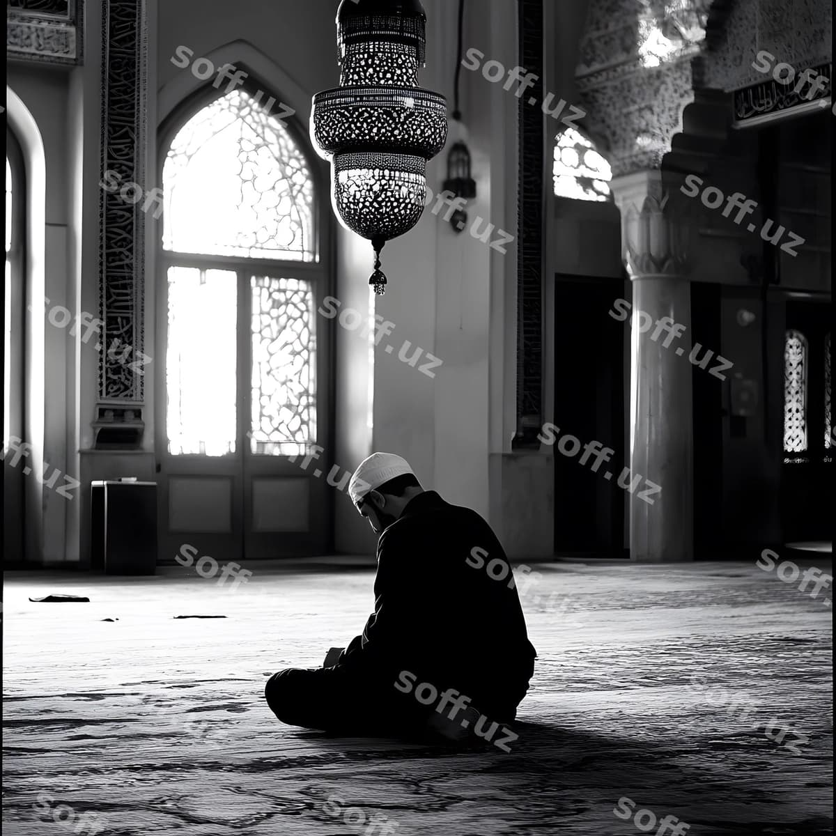 Namoz aytish musulmon erkak imon qilish islom | Praying muslim man believe islam