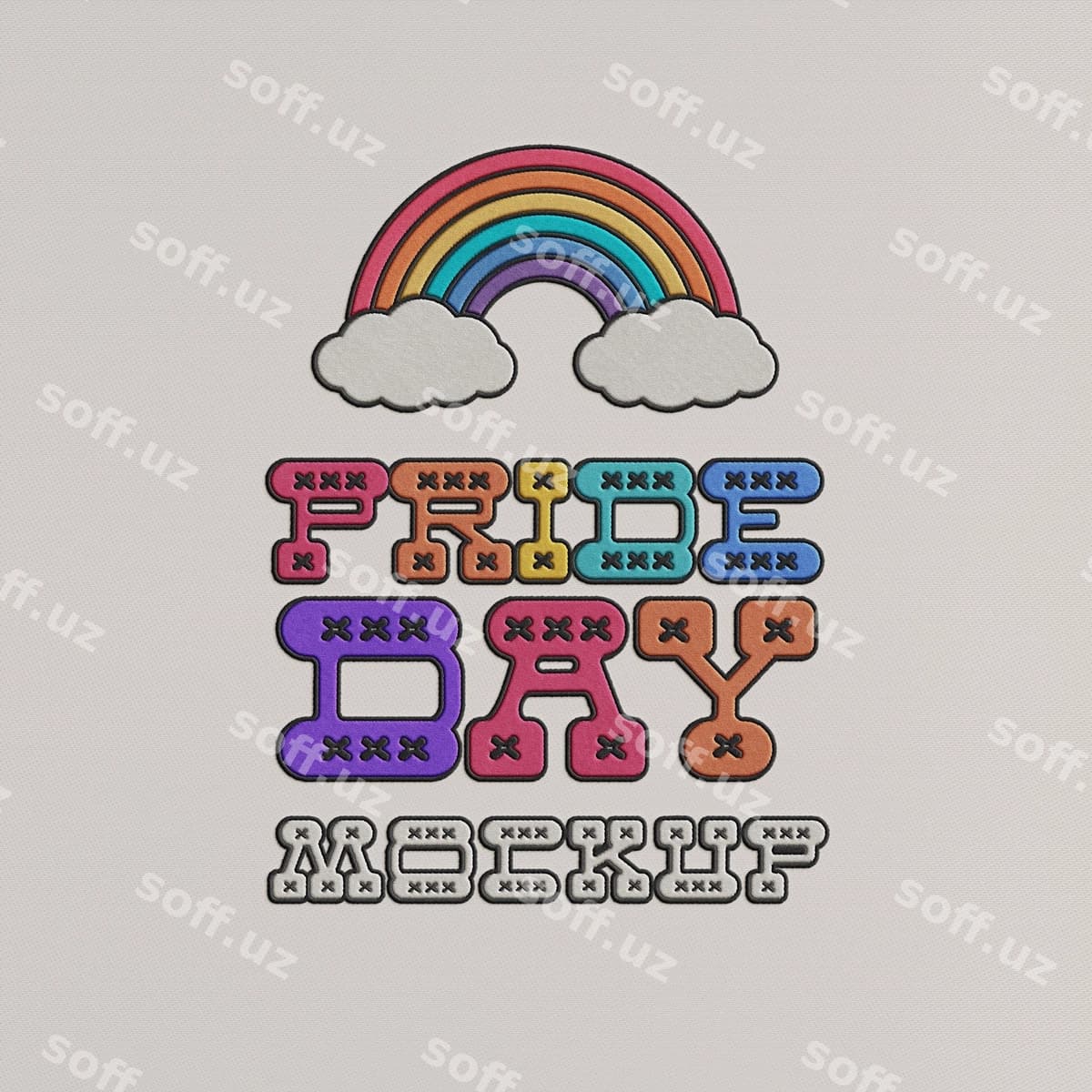 Pride day yamoq maketi dizayni | Pride day patch mockup design