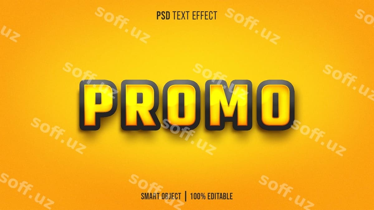 Promo matn effekti | Promo text effect