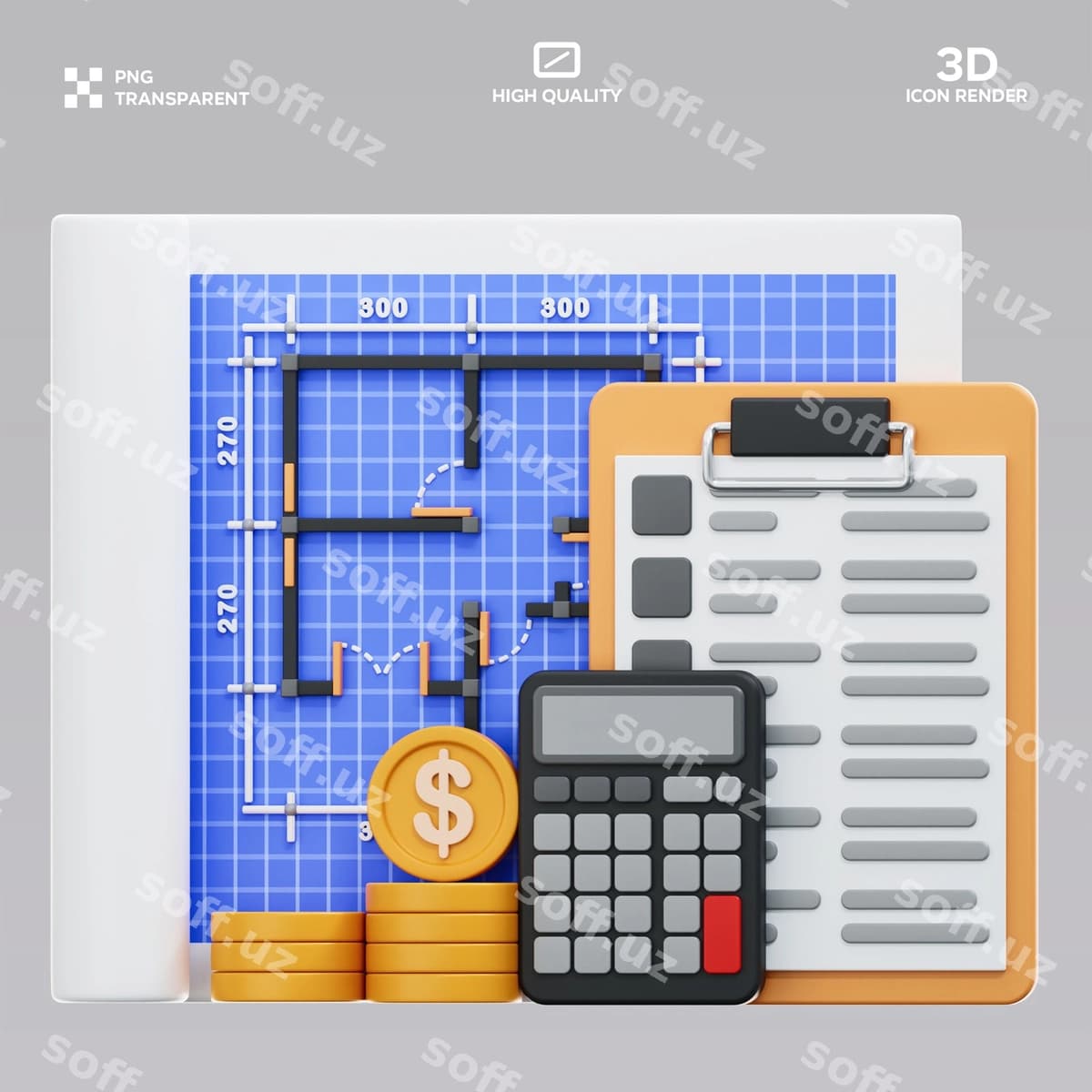 Psd byudjet reja 3d illustratsiya | Psd budget plan 3d illustration