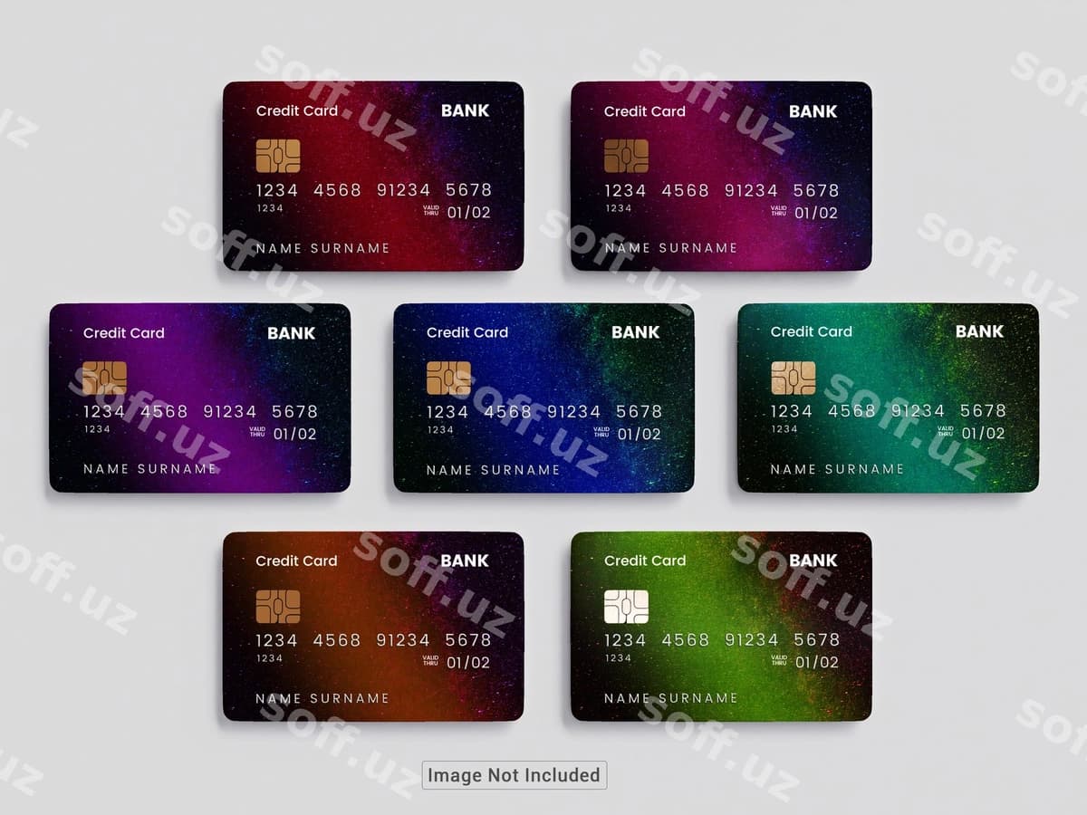 Psd plastik kredit karta mockup | Psd plastic credit card mockup