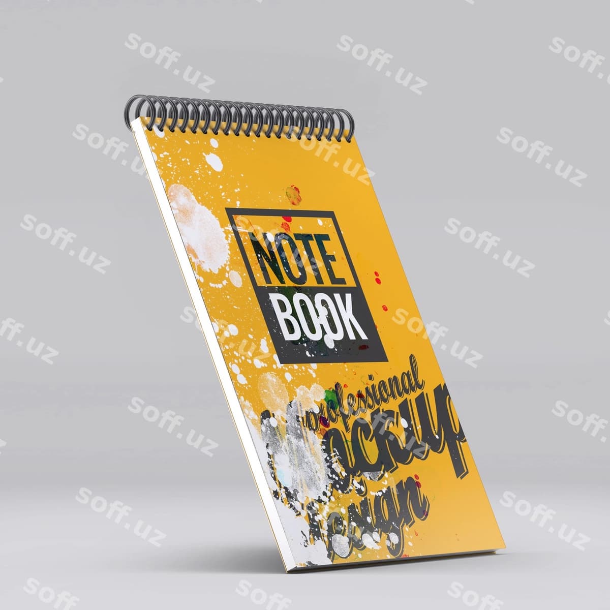 Psd spiral chizgich daftari namunasi | Psd spiral sketchbook mockup